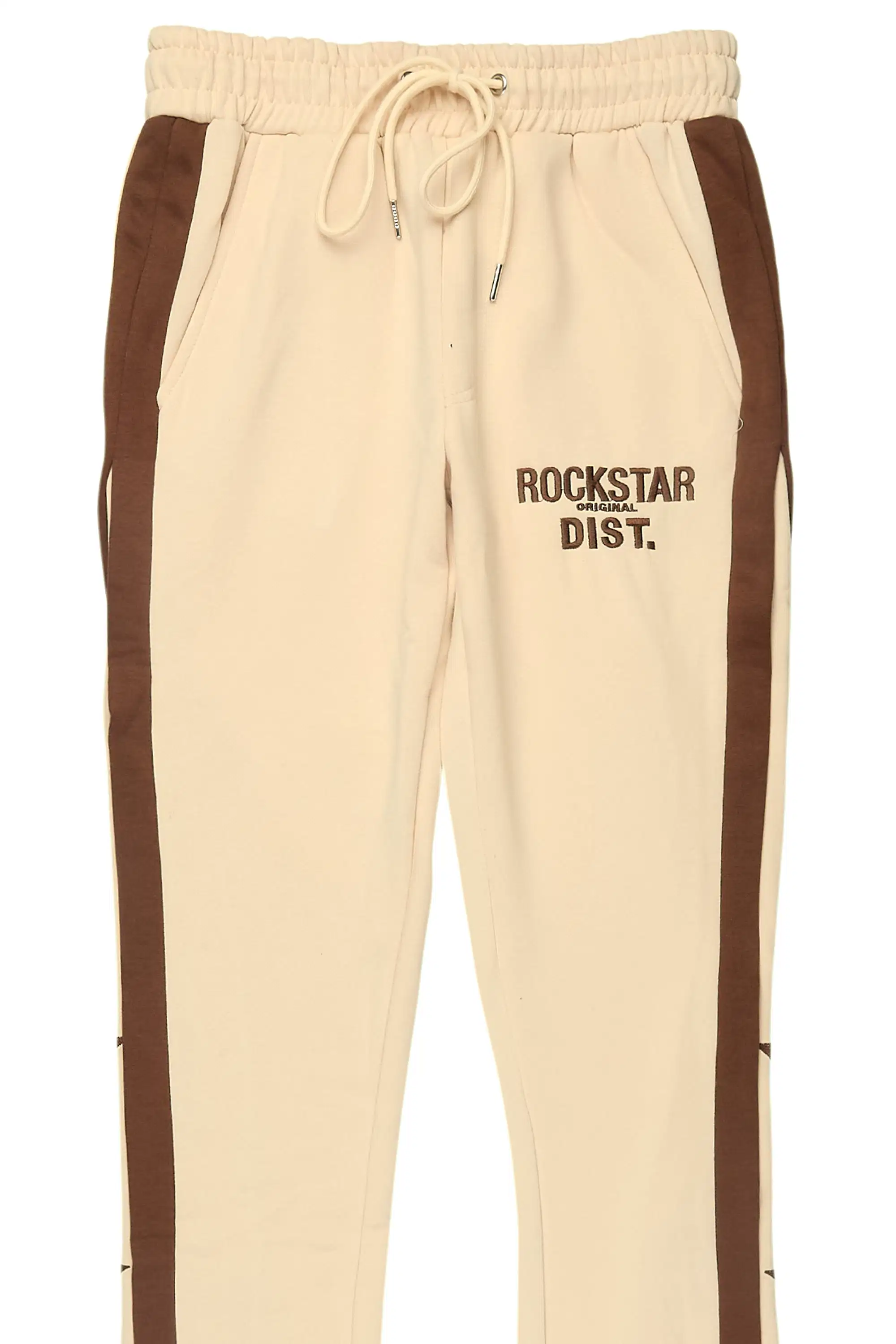 Arkady Beige Stacked Flare Pant - Image 8