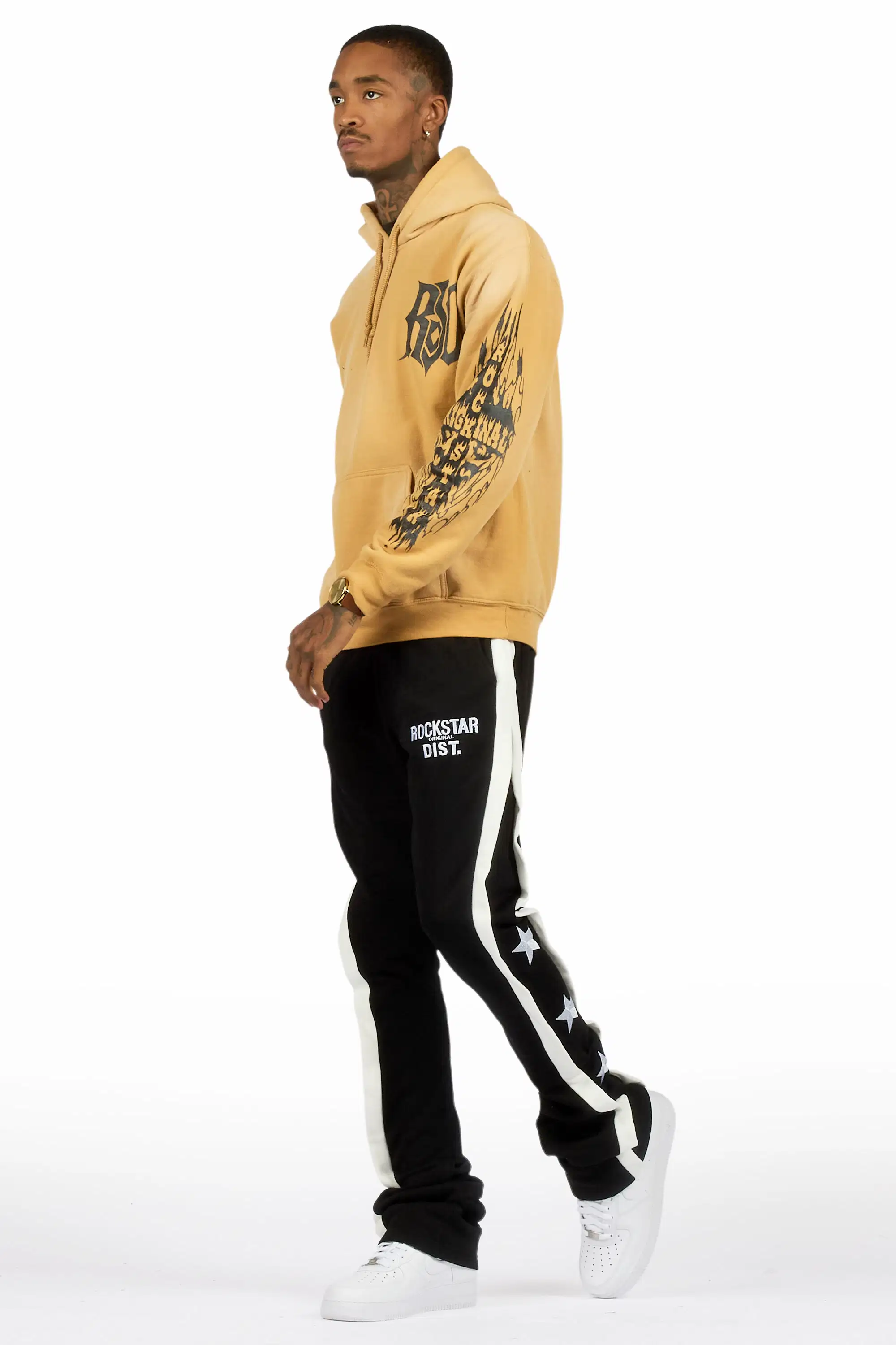 Arkady Black Stacked Flare Pant - Image 6