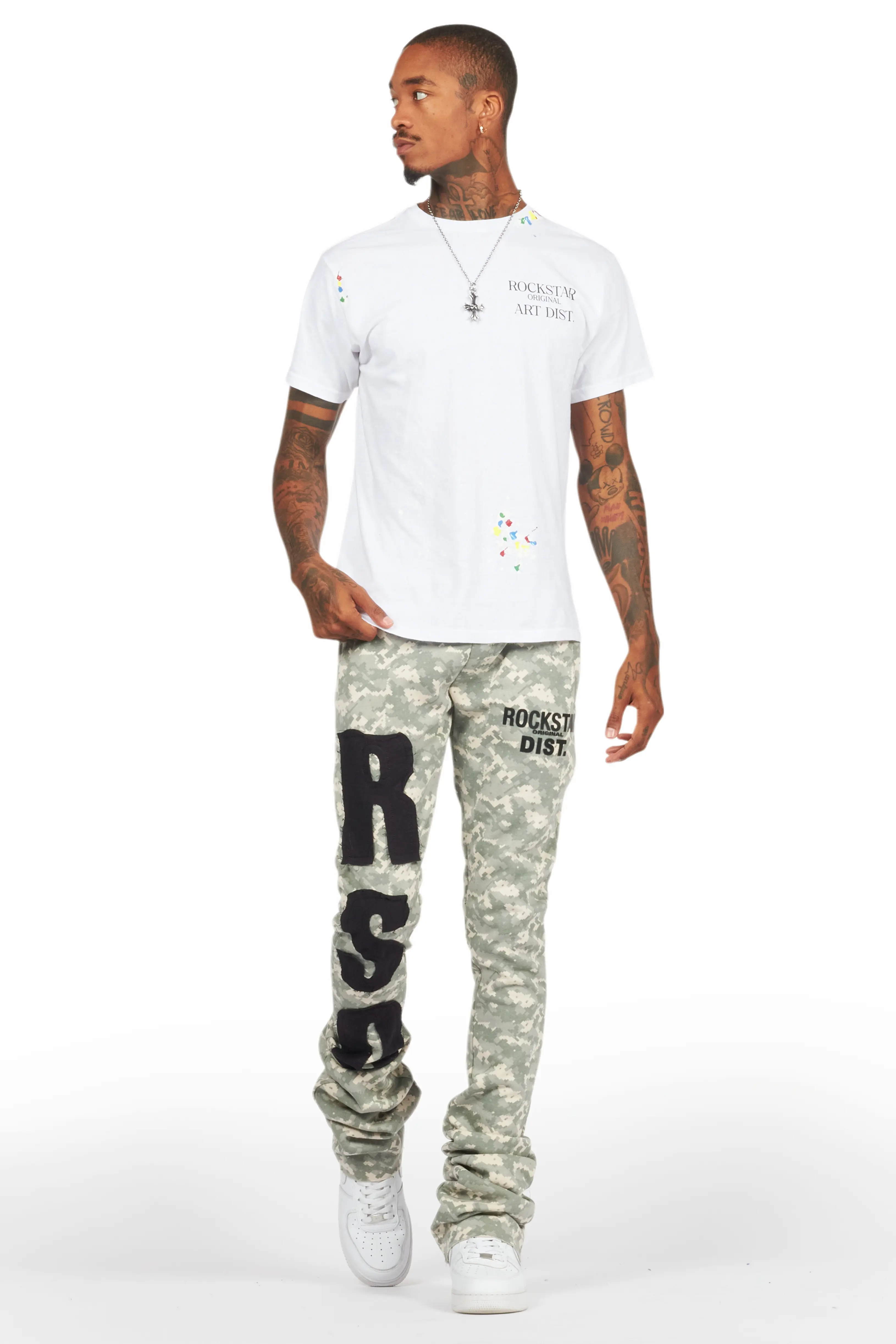 Alpine Digital Camo Super Stacked Trackpant - Image 3