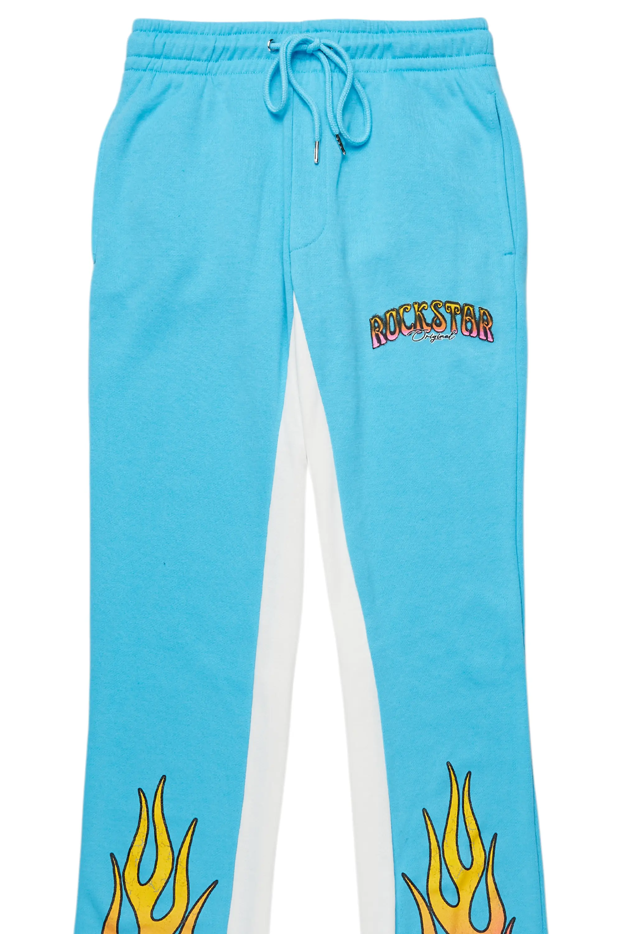 Quito Blue Graphic Baggy Pant - Image 8