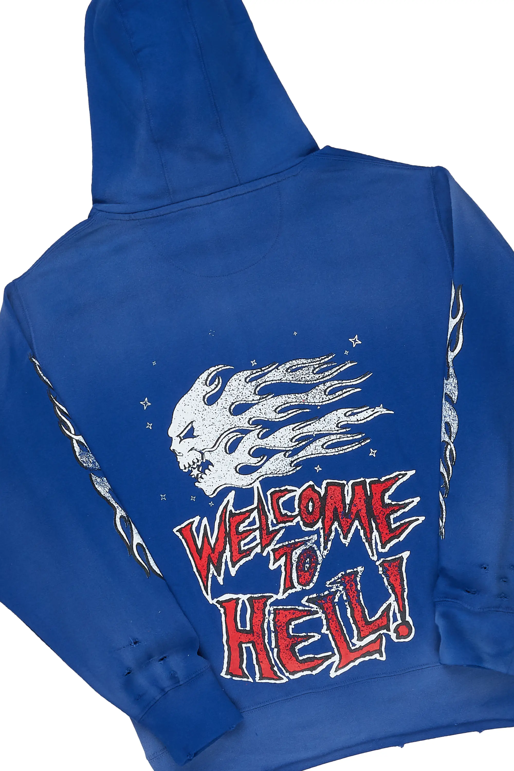 Gaston Royal Blue Hoodie & BK Biker Jean Bundle - Image 3