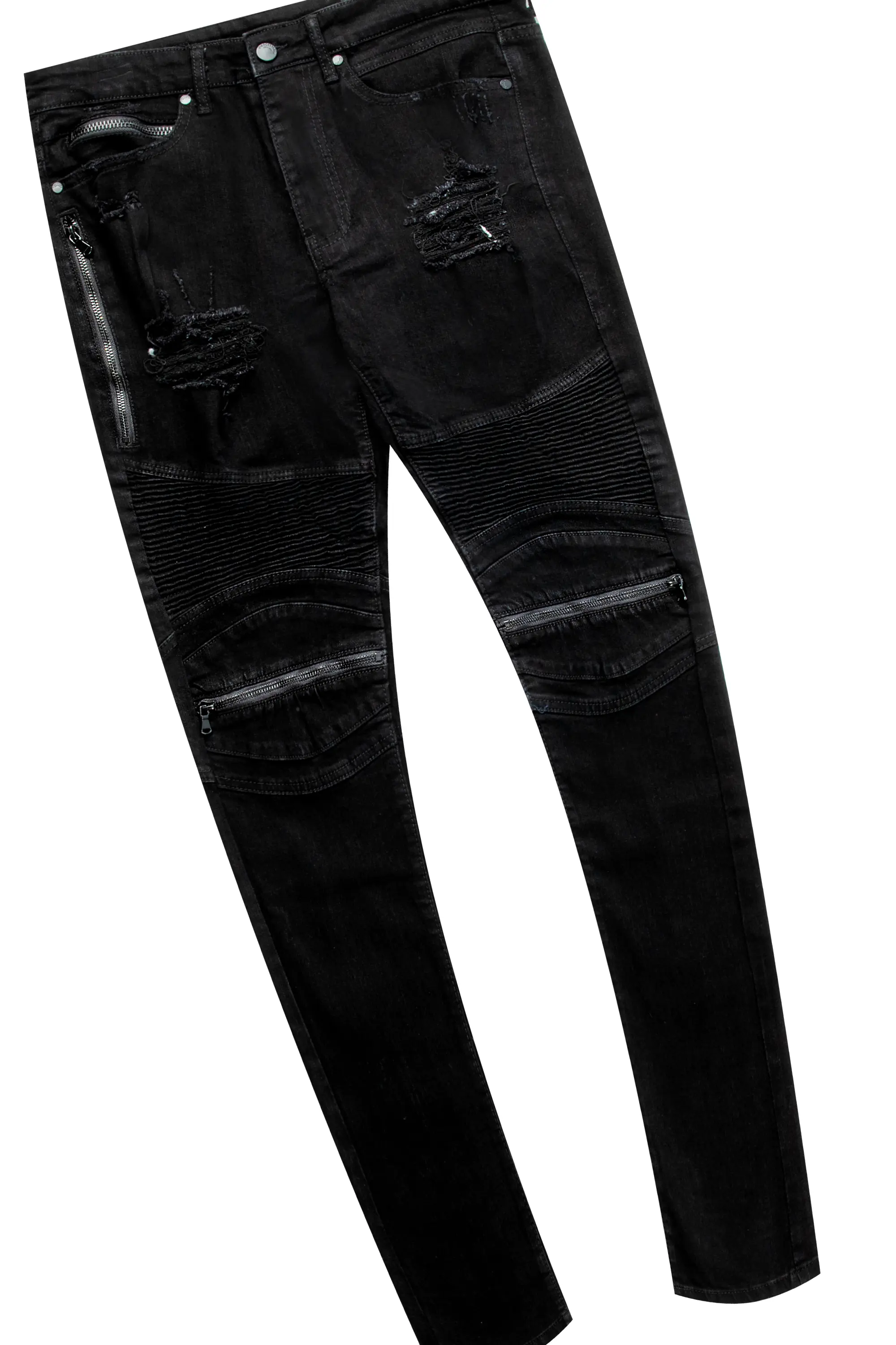 Raffer Black Hoodie & BK Biker Jean Bundle - Image 4
