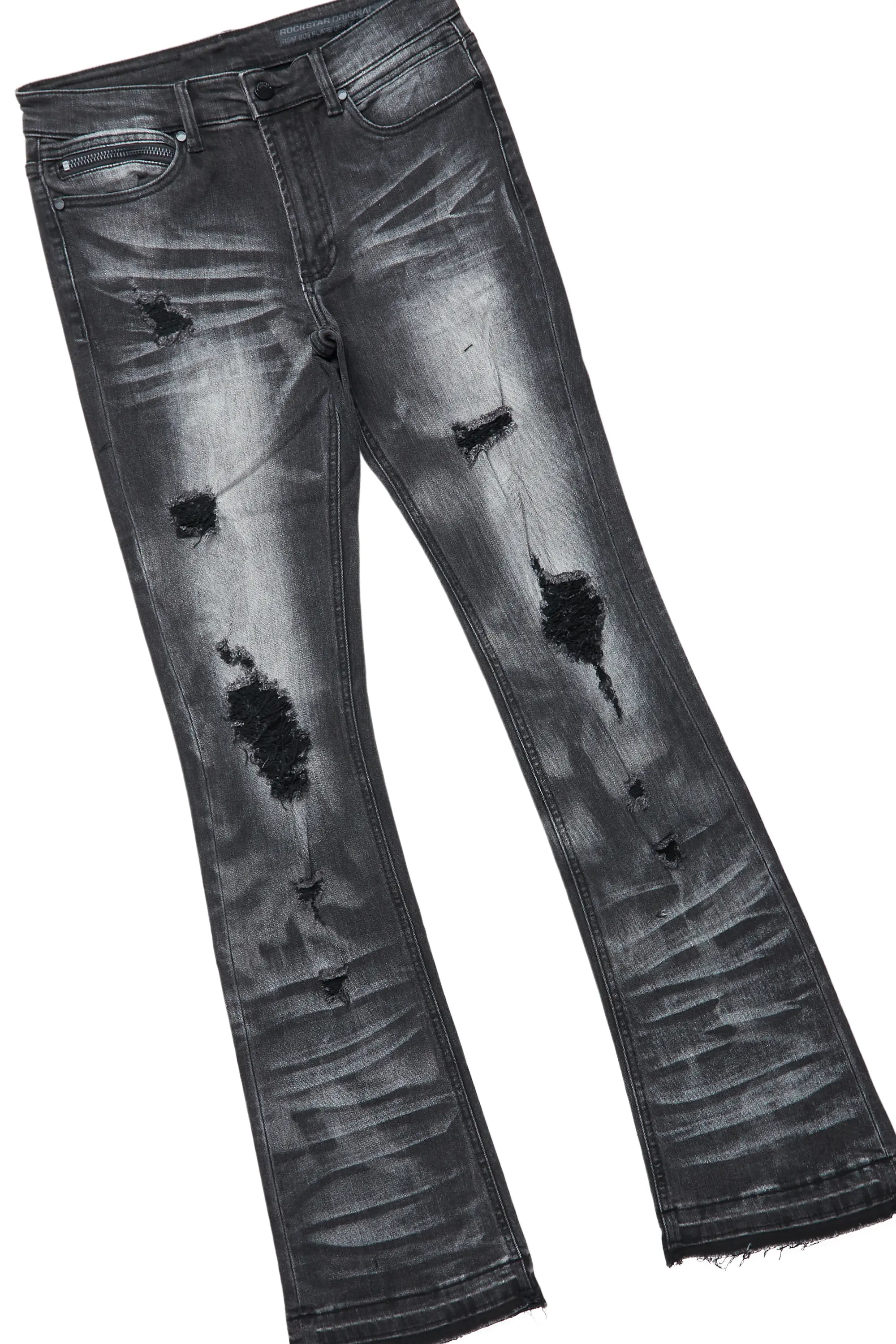 Magic Puffer & Florence Black Stacked Flare Jean Bundle - Image 4