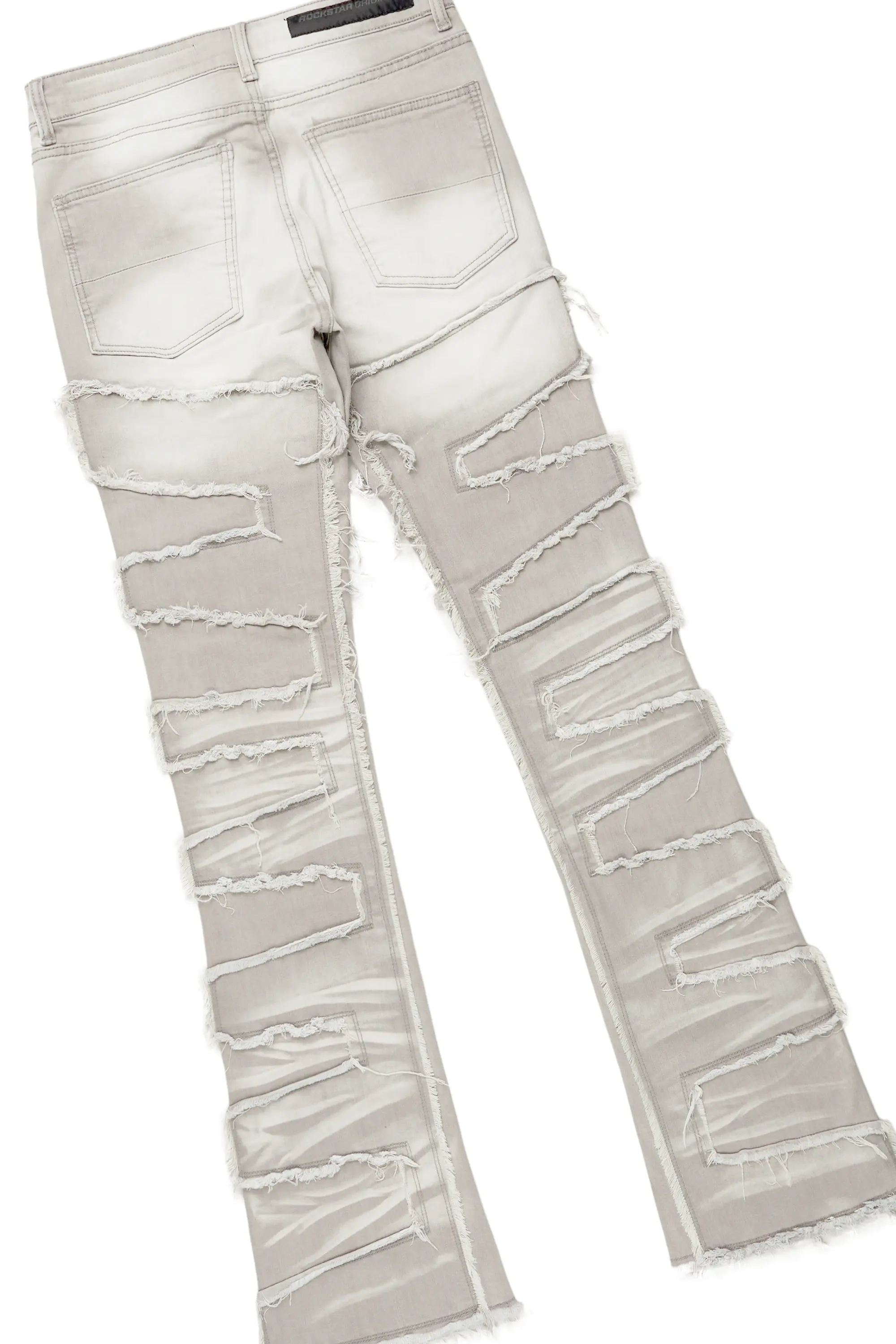 Ponce Black T-Shirt & Shake Grey Stacked Flare Jean Bundle - Image 10