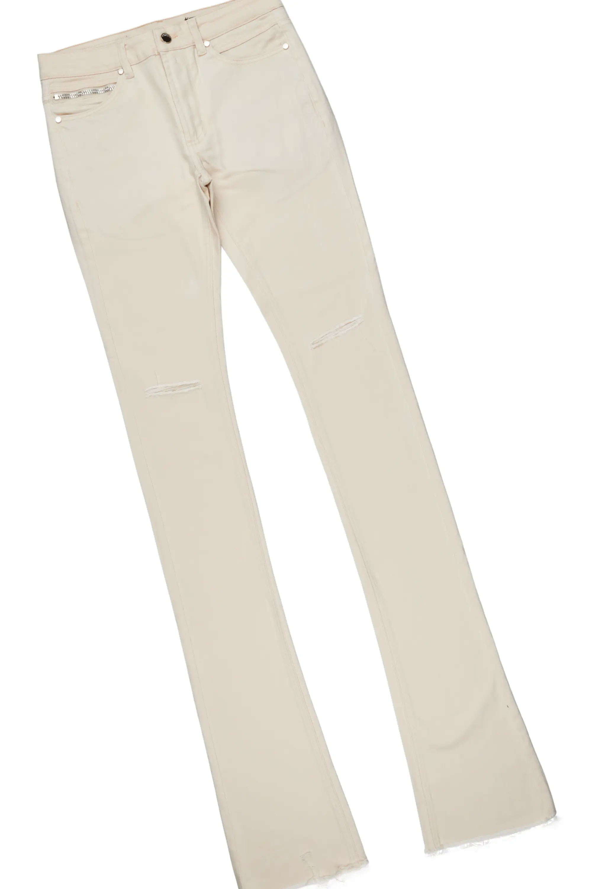 Smitty Black T-Shirt & Josiah Beige Super Stacked Flare Jean Bundle - Image 9