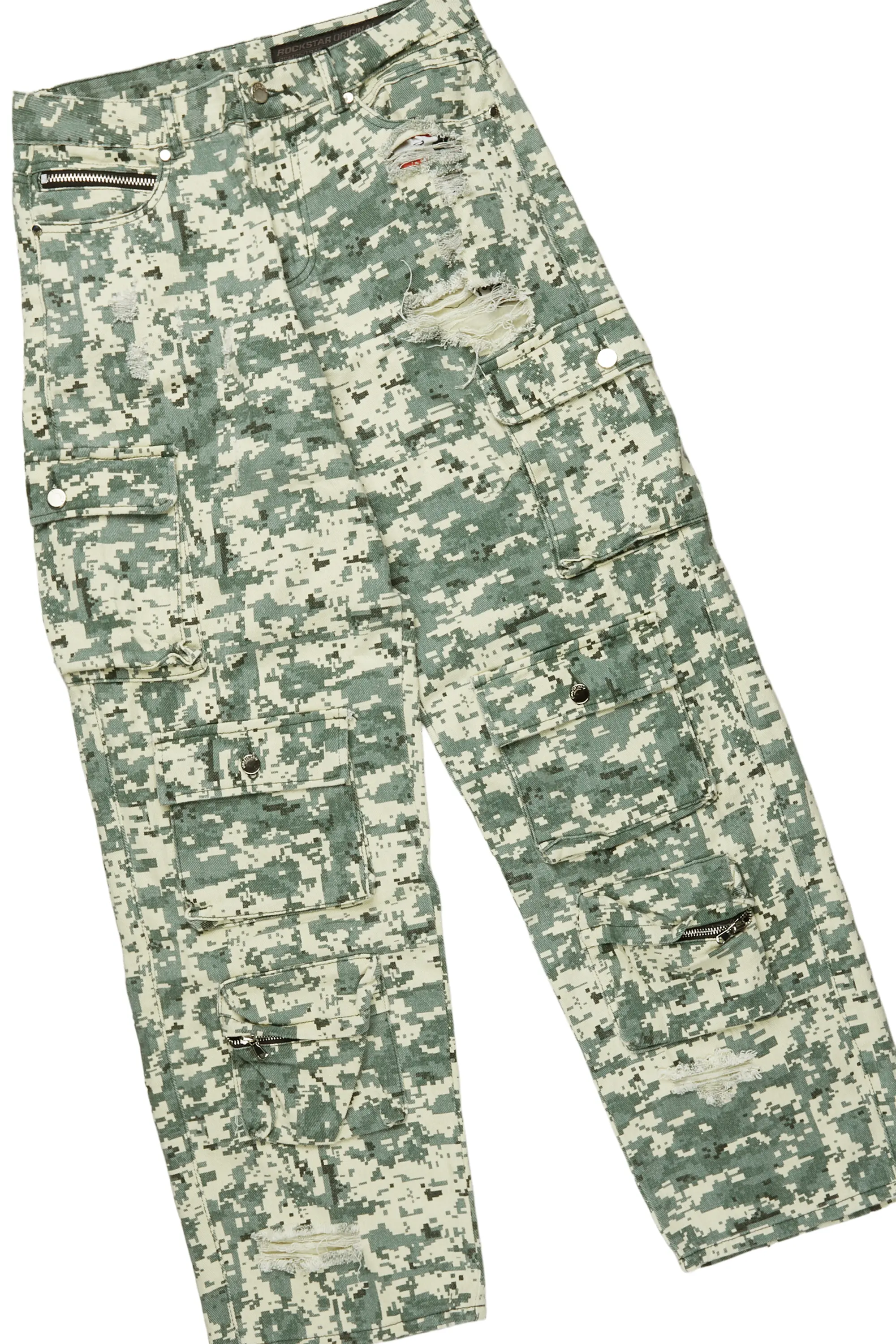 Beno Black Oversized T-Shirt & Kostini Camo Baggy Jean Bundle - Image 3