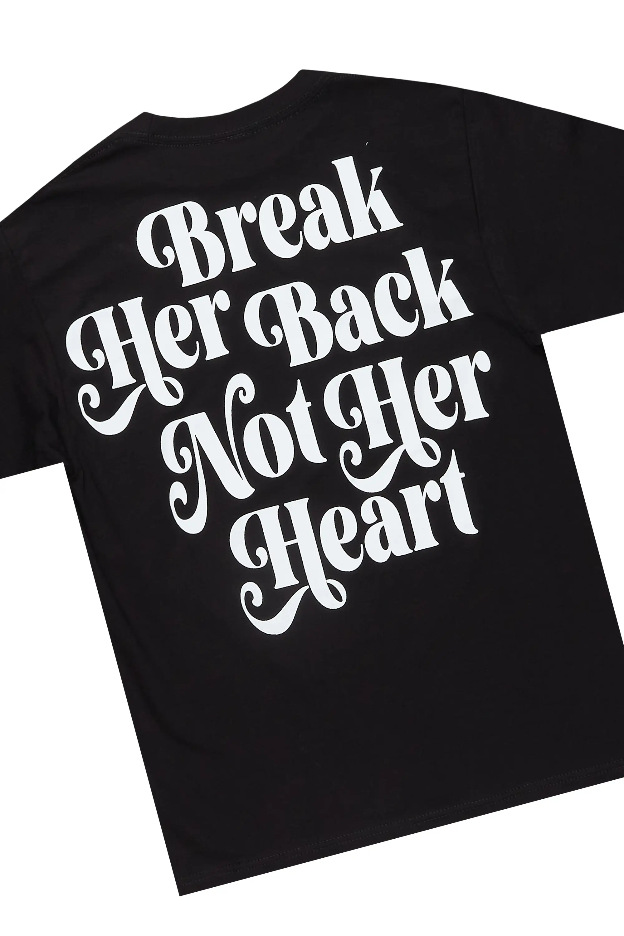 Diamo Black T-Shirt/Stacked Flare Jean Set - Image 8