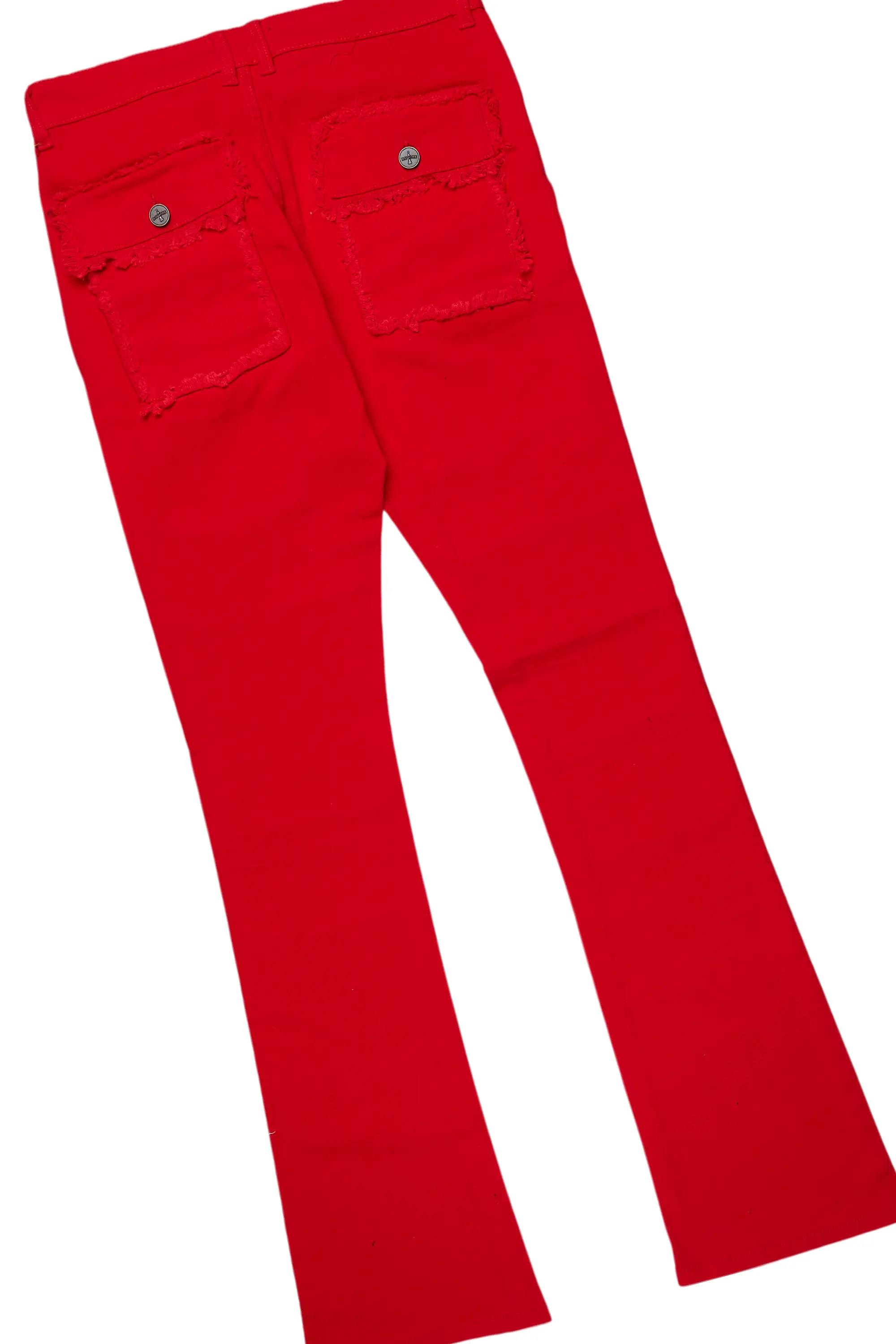 Lake White/Red T-Shirt/Stacked Flare Cargo Jean Bundle - Image 5