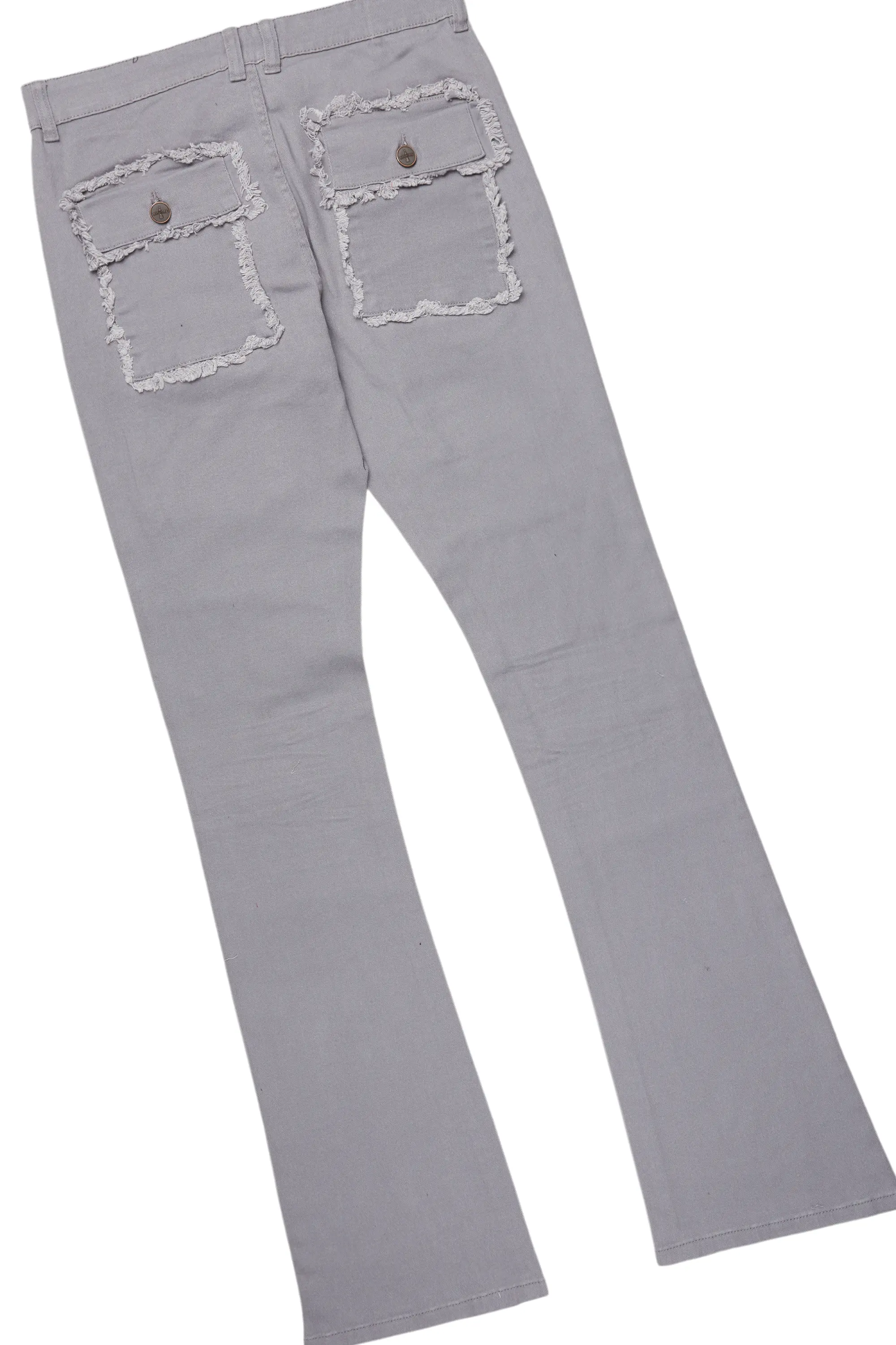 Grill Grey Oversized T-Shirt/Stacked Flare Cargo Jean Bundle - Image 11