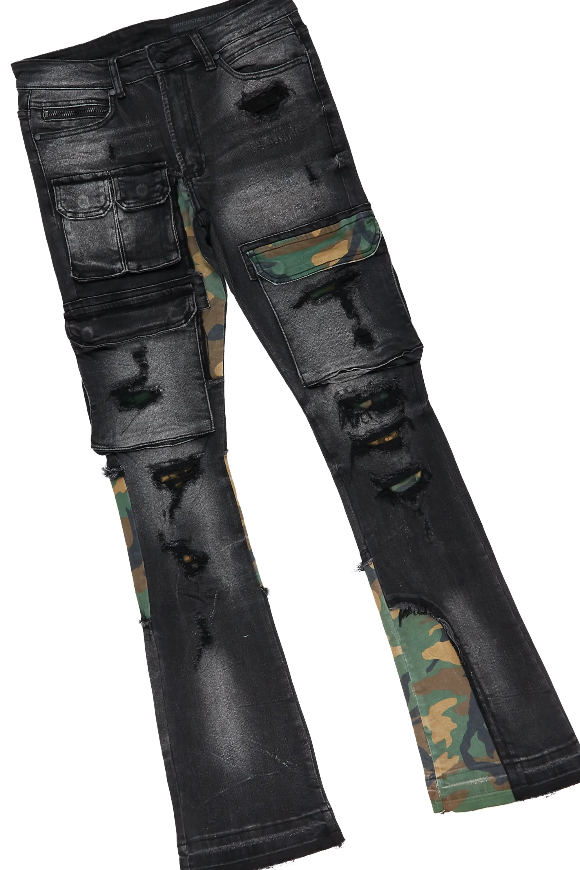 Tarl Oatmeal Hoodie & Zeta Stacked Flare Jean Bundle - Image 3