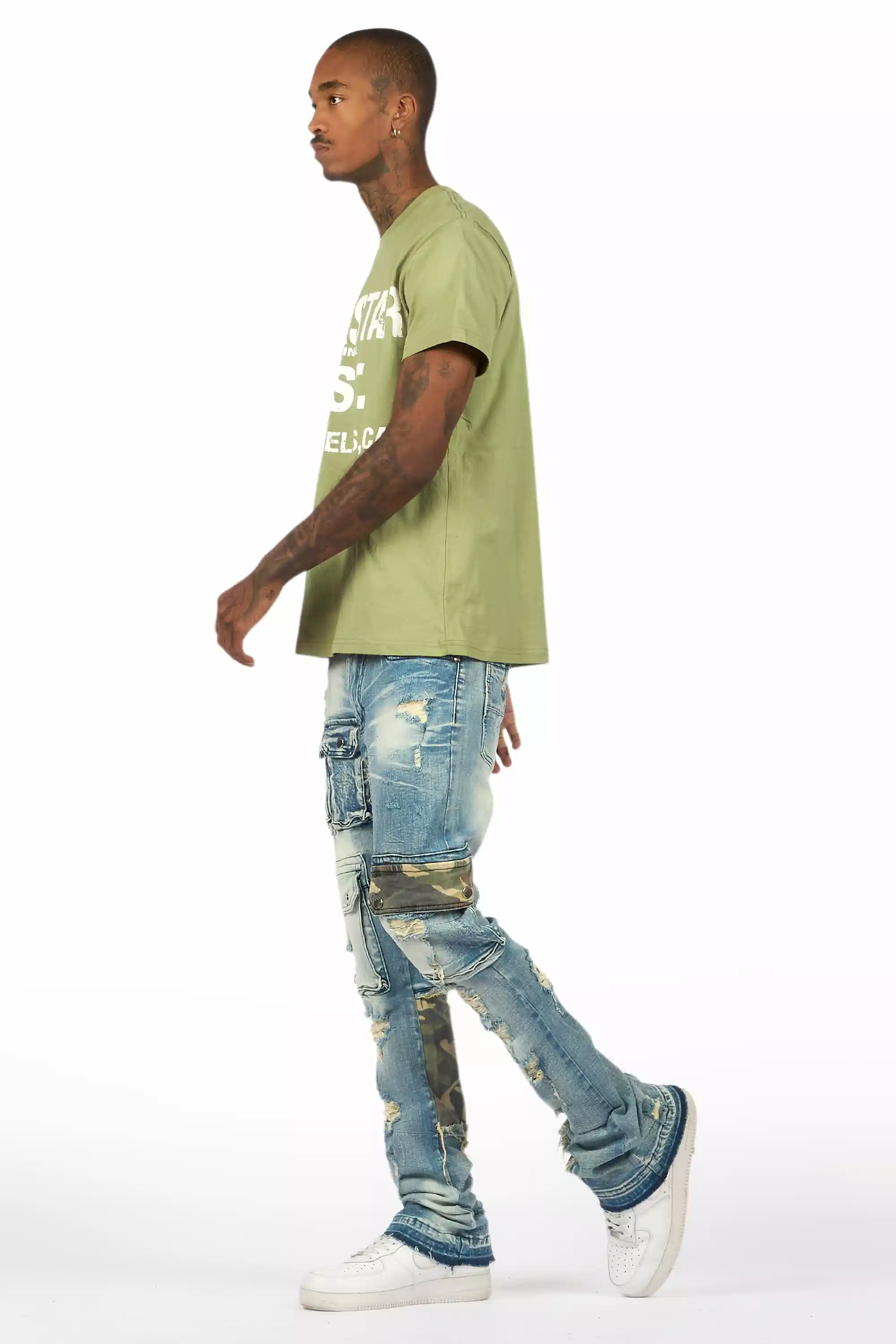 Lake Green T-Shirt/Stacked Flare Jean Bundle - Image 7