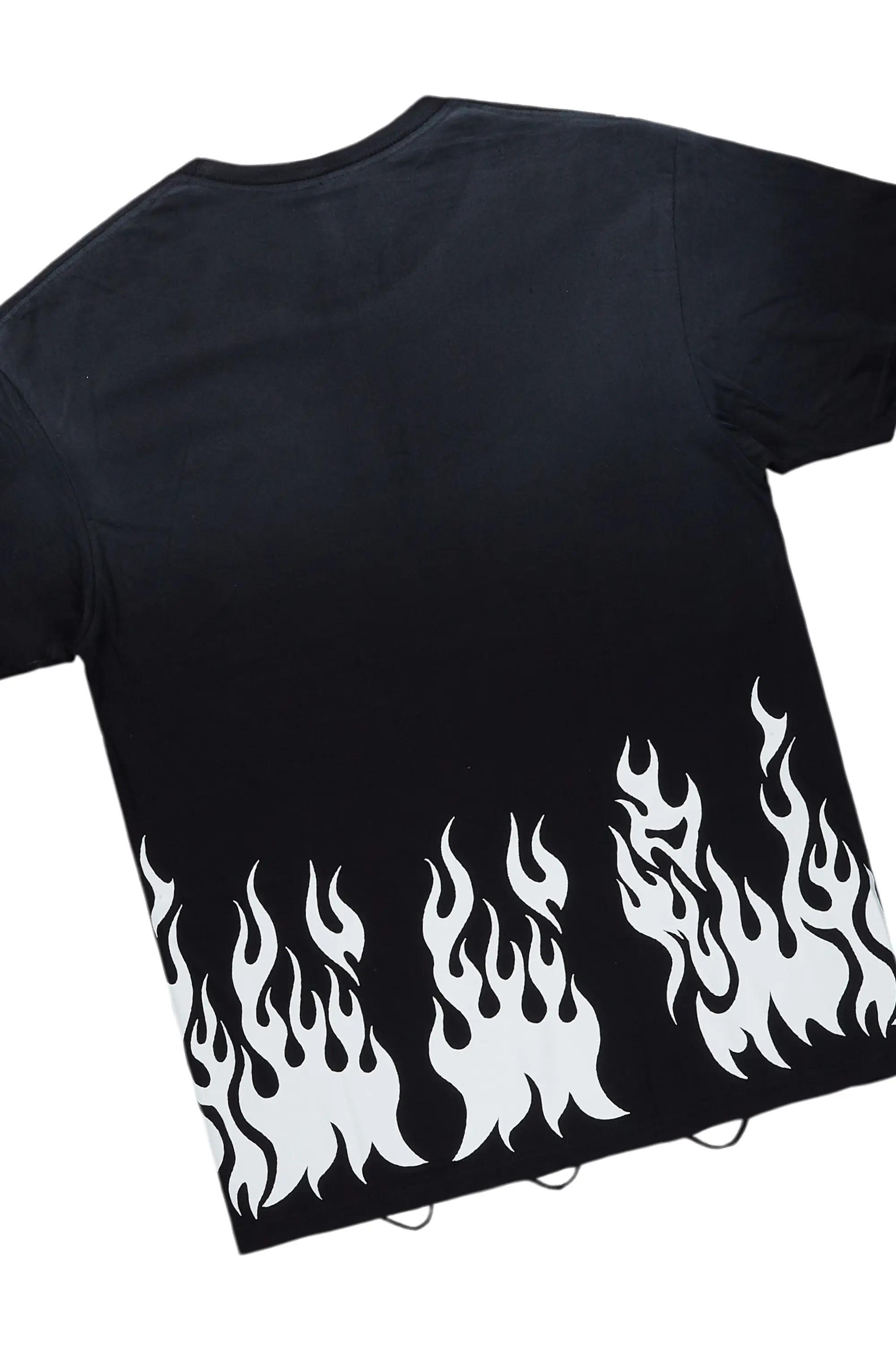 Bubble Black T-Shirt/Super Stacked Flare Jean Bundle - Image 3