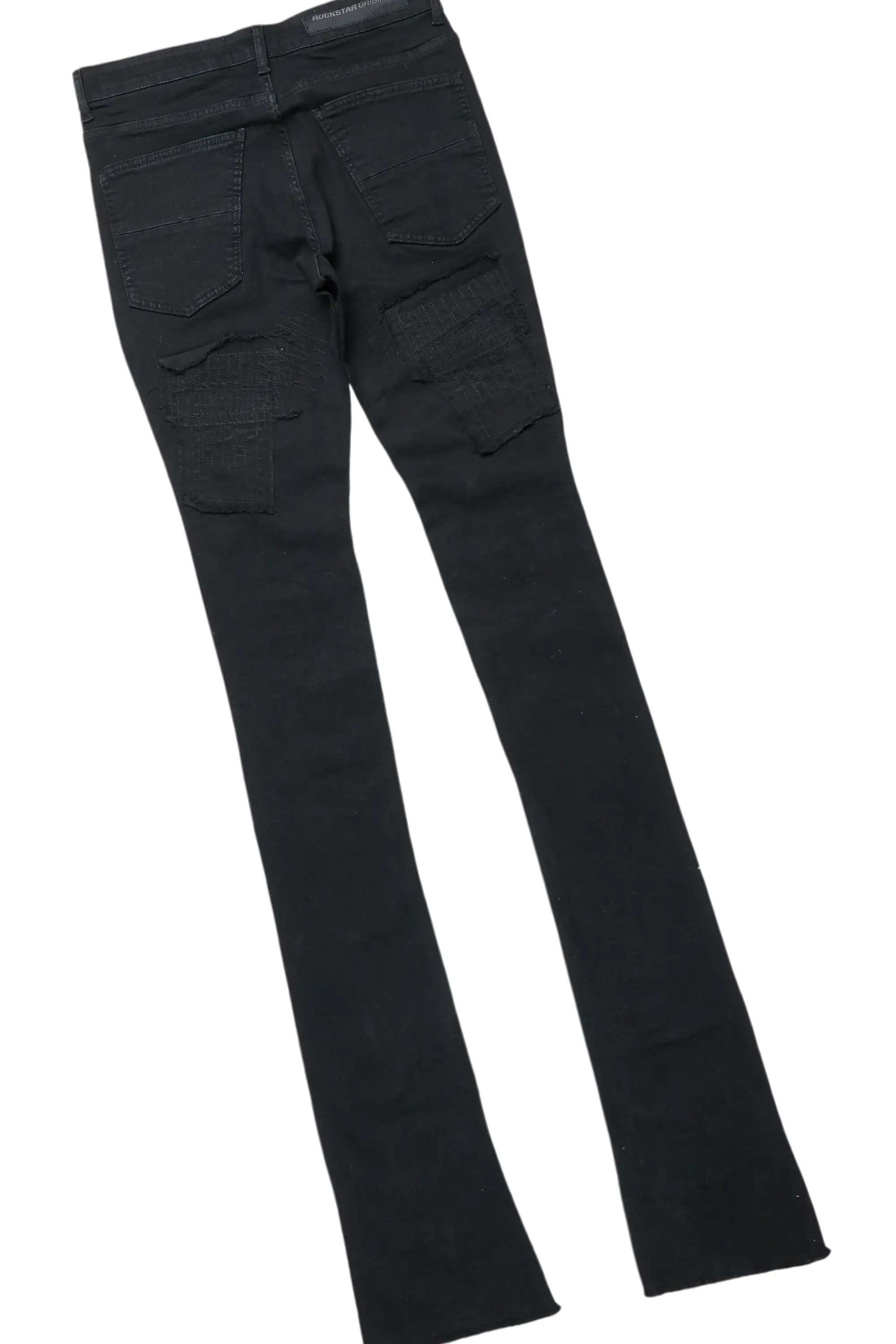 Bedros White/Black Double Layer T-Shirt & Camden Super Stacked Flare Jean Bundle - Image 4