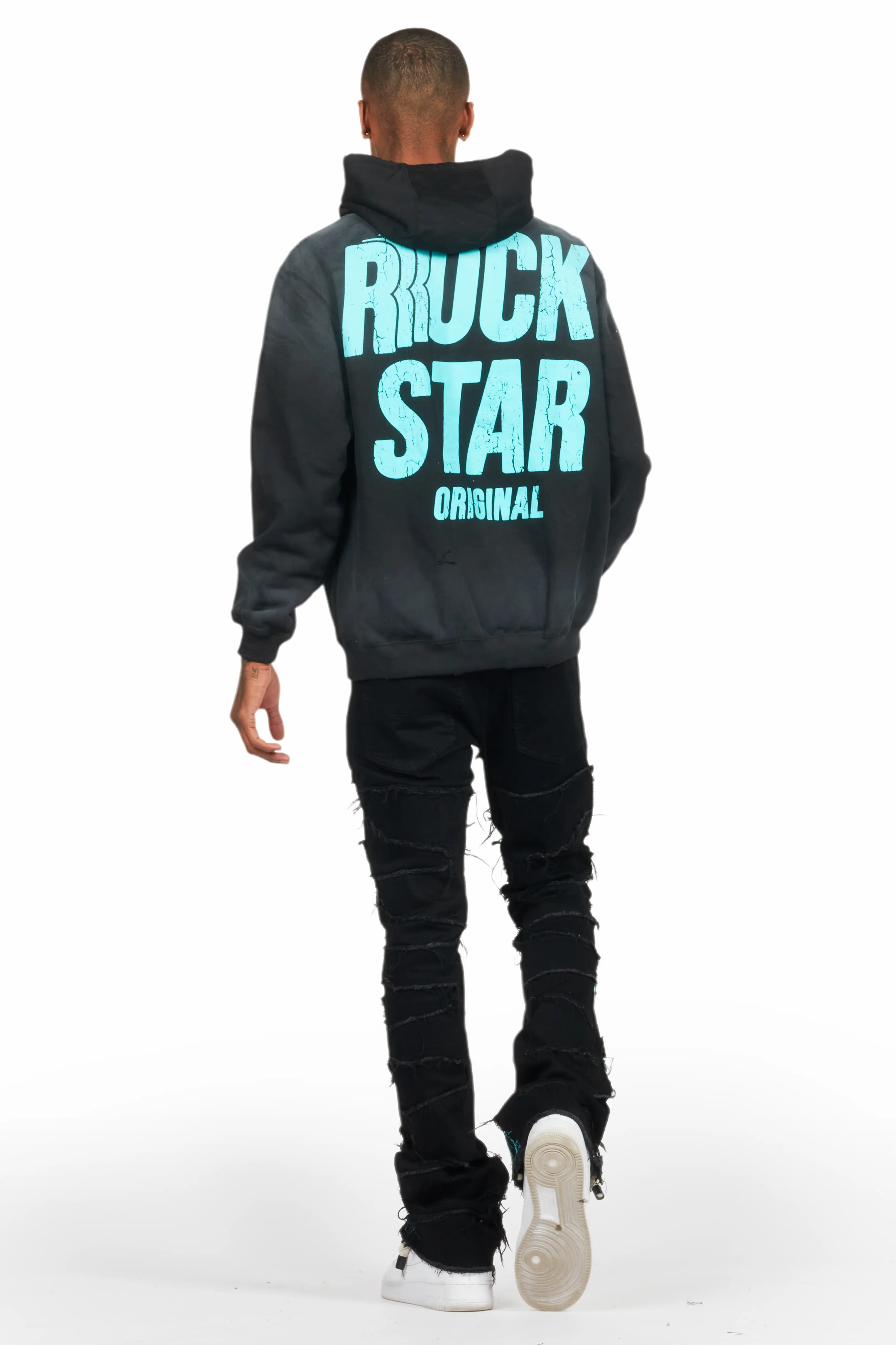 Barras Black Hoodie/Stacked Flare Jean Bundle - Image 4