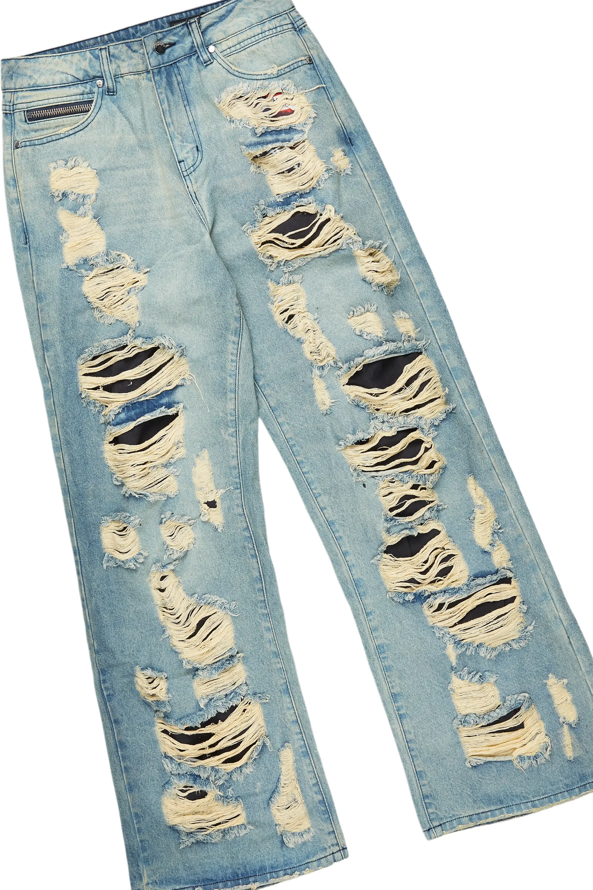 Omer Beige Hoodie & Mical Baggy Jean Bundle - Image 4