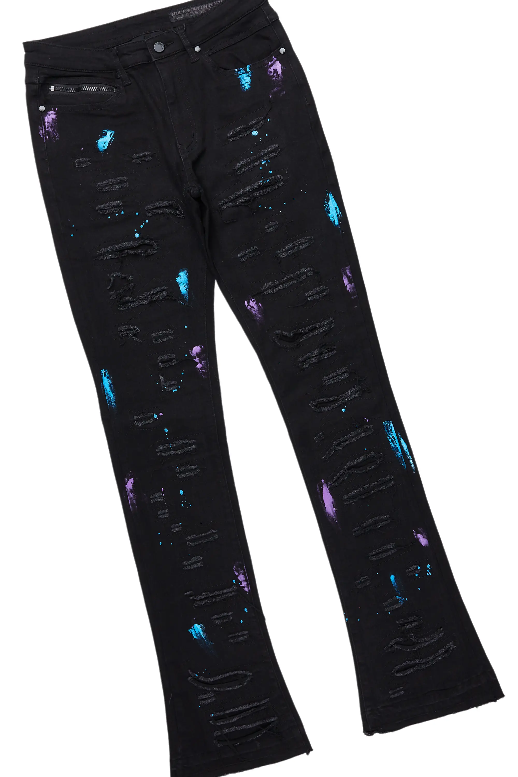 Fields Purple Hoodie/Stacked Flare Jean Bundle - Image 4