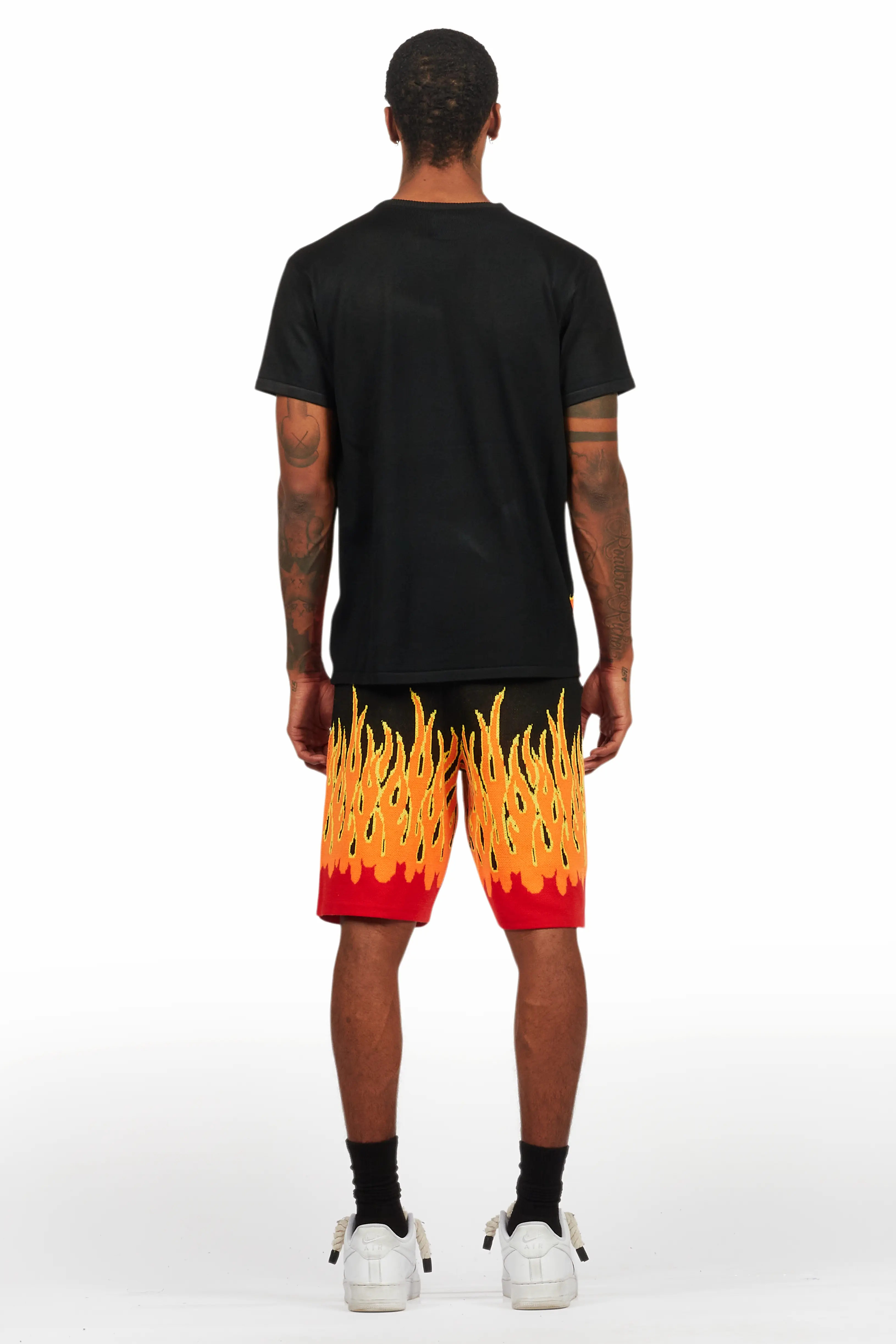 Roeland Black Flame Short Set - Image 4