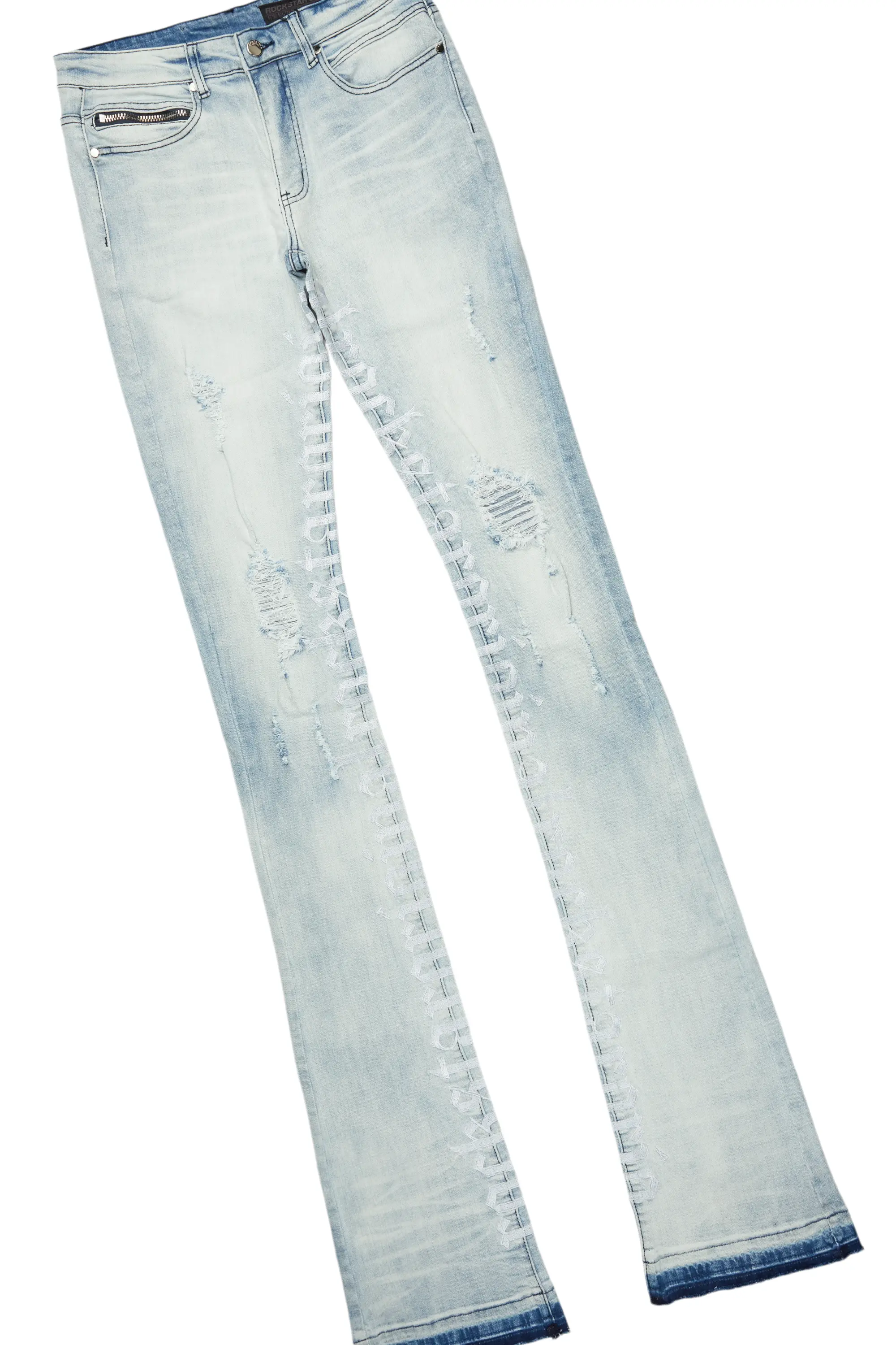 Bubble Royal Blue Hoodie & Colette Stacked Flare Jean Bundle - Image 4