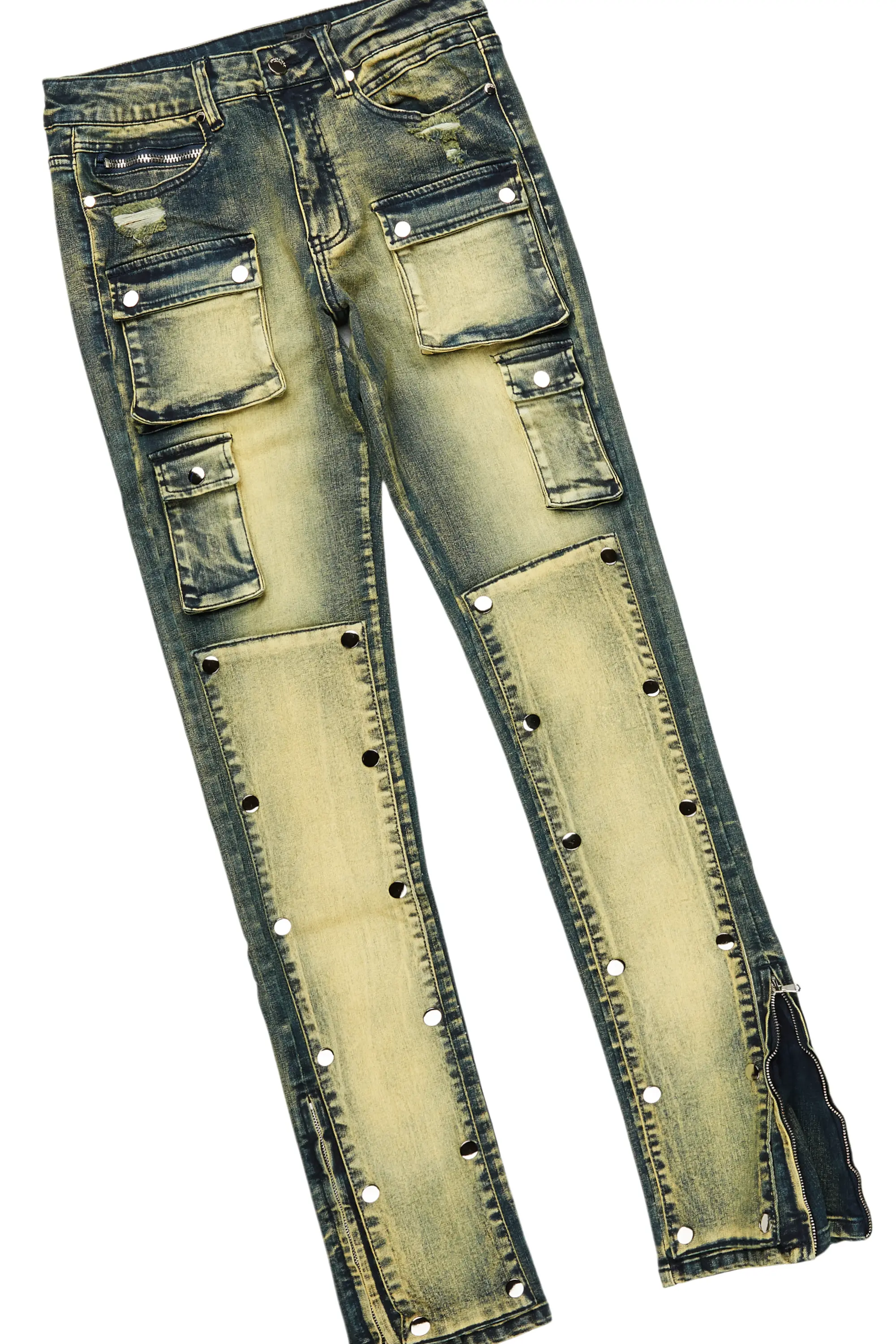 Barrett Sand/Tint Hoodie/Stacked Flare Jean Bundle - Image 4