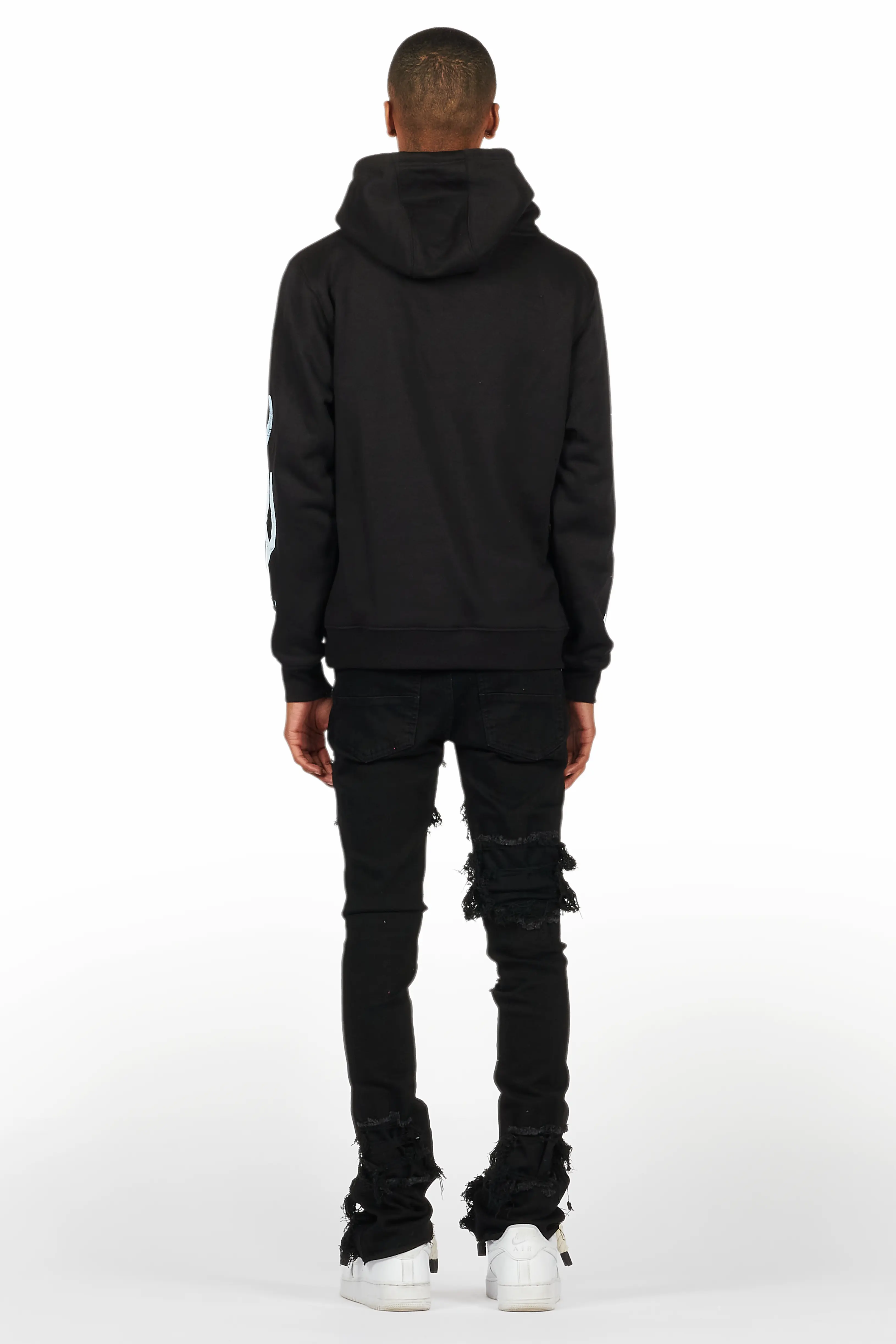 Amos Black Hoodie/Stacked Jean Bundle - Image 4