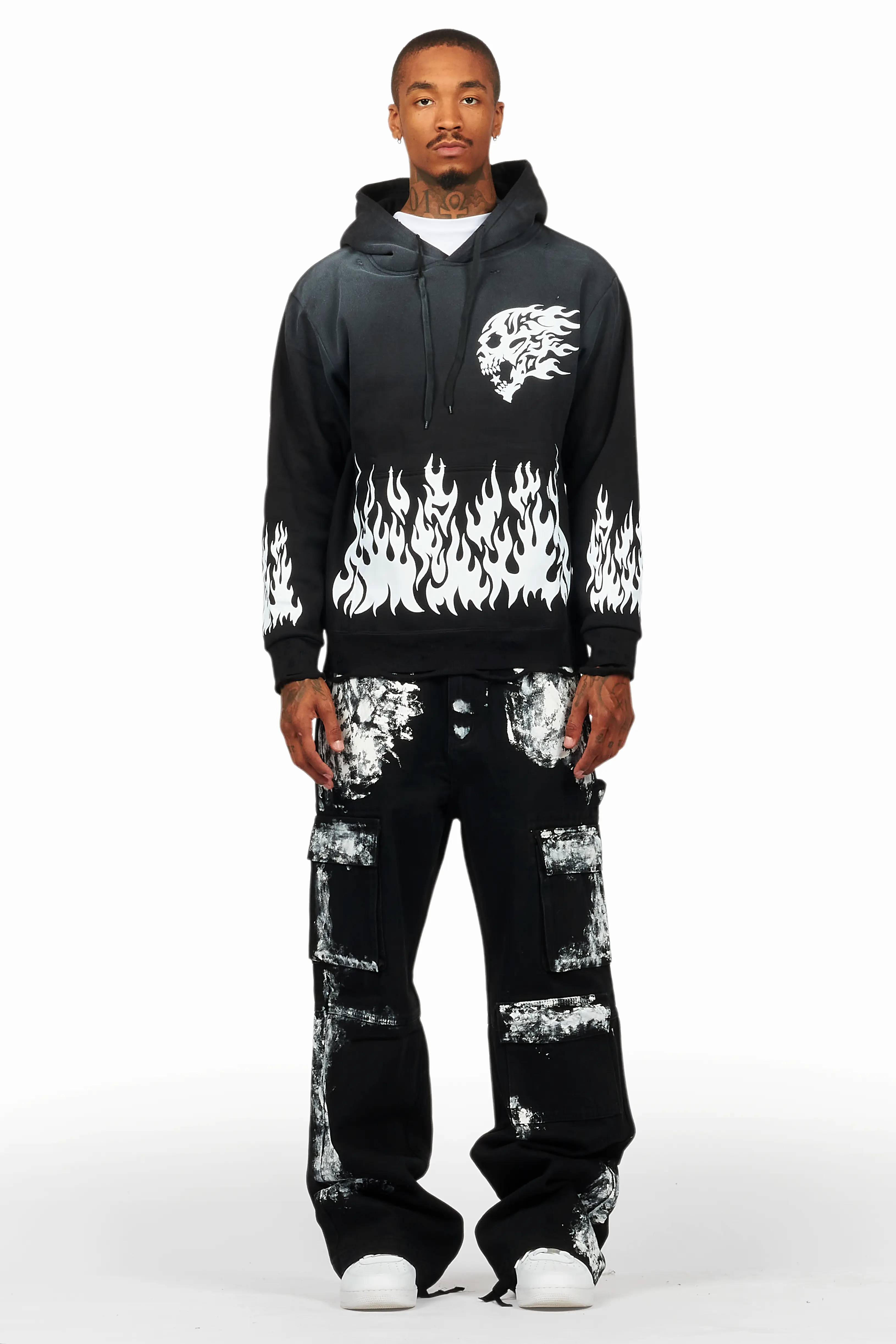Bubble Black Hoodie & Baha Baggy Fit Jean Bundle - Image 2