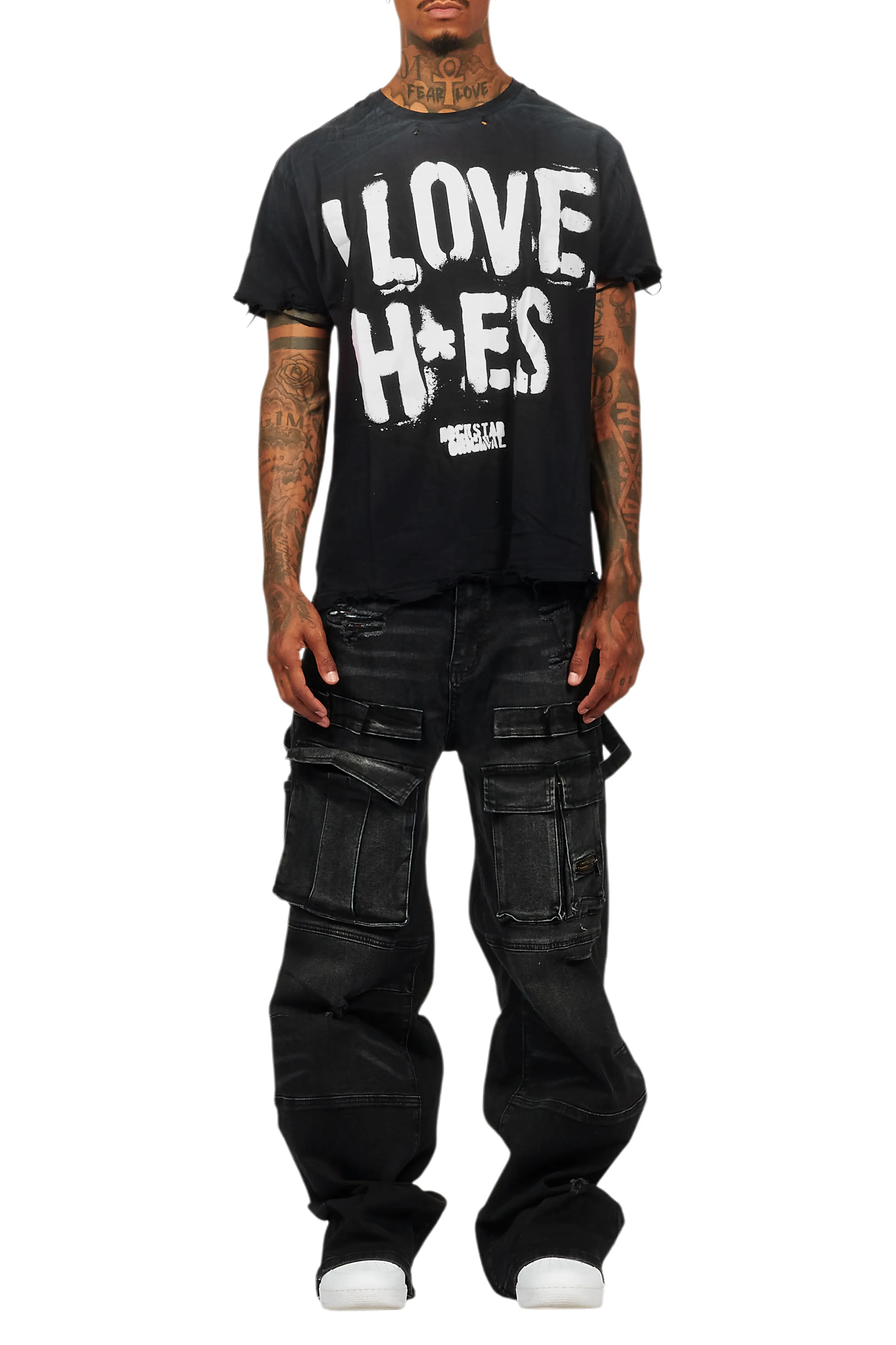 Banyan Black T-Shirt & Burain Baggy Fit Jean Bundle - Image 10