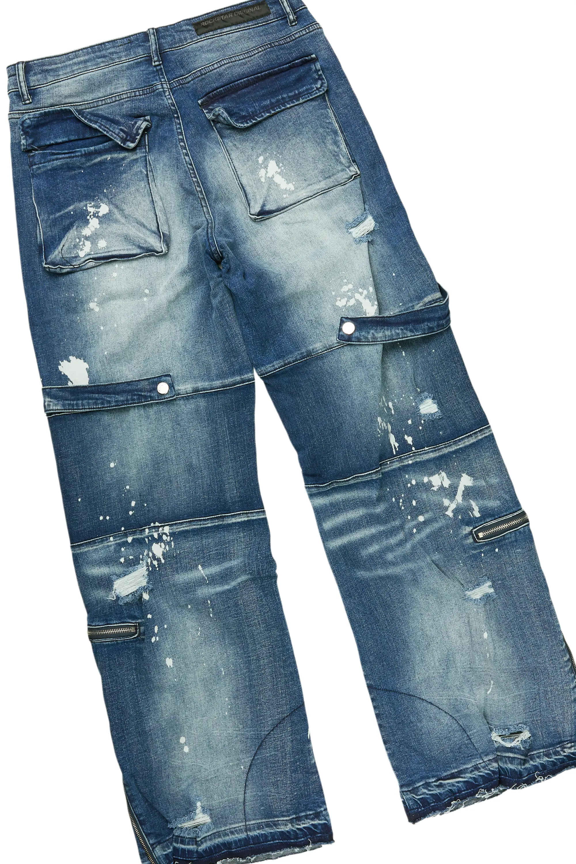 Pello White/Blue T-Shirt & Grib Baggy Fit Jean Bundle - Image 9