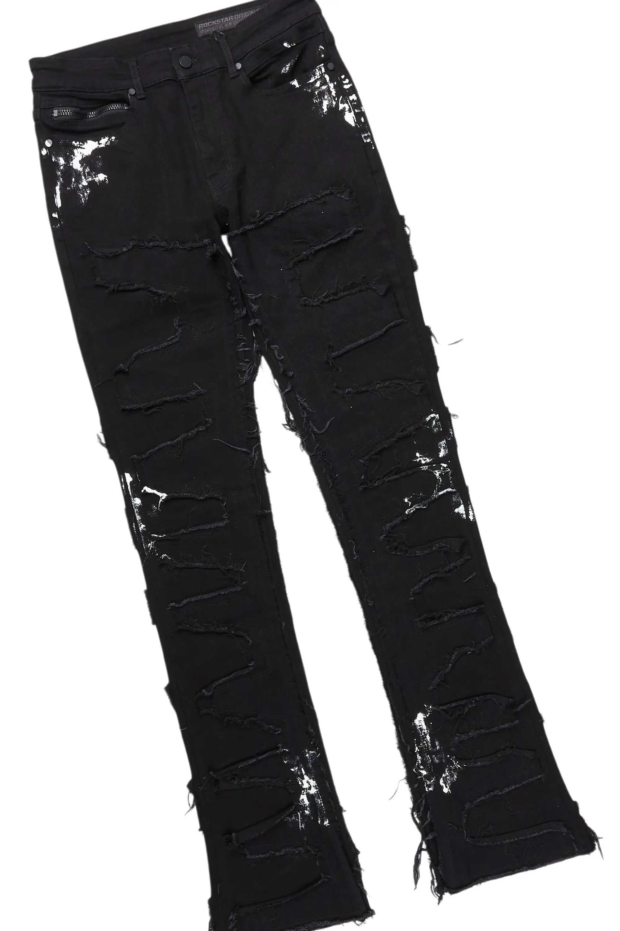 Tally Black Hoodie/Stacked Flare Jean Bundle - Image 3