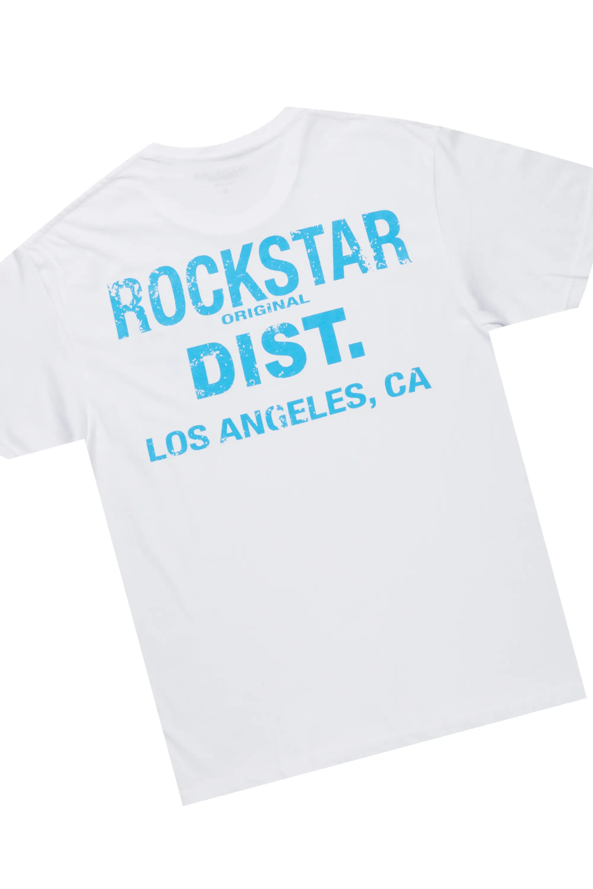 Lake White/Blue T-Shirt/Baggy Fit Cargo Jean Set - Image 8
