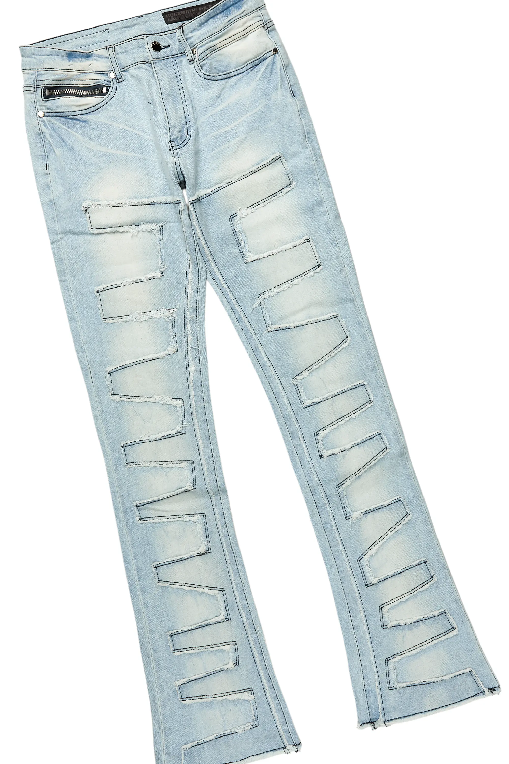 Lake White/Red T-Shirt & Shake Stacked Flare Jean Bundle - Image 9