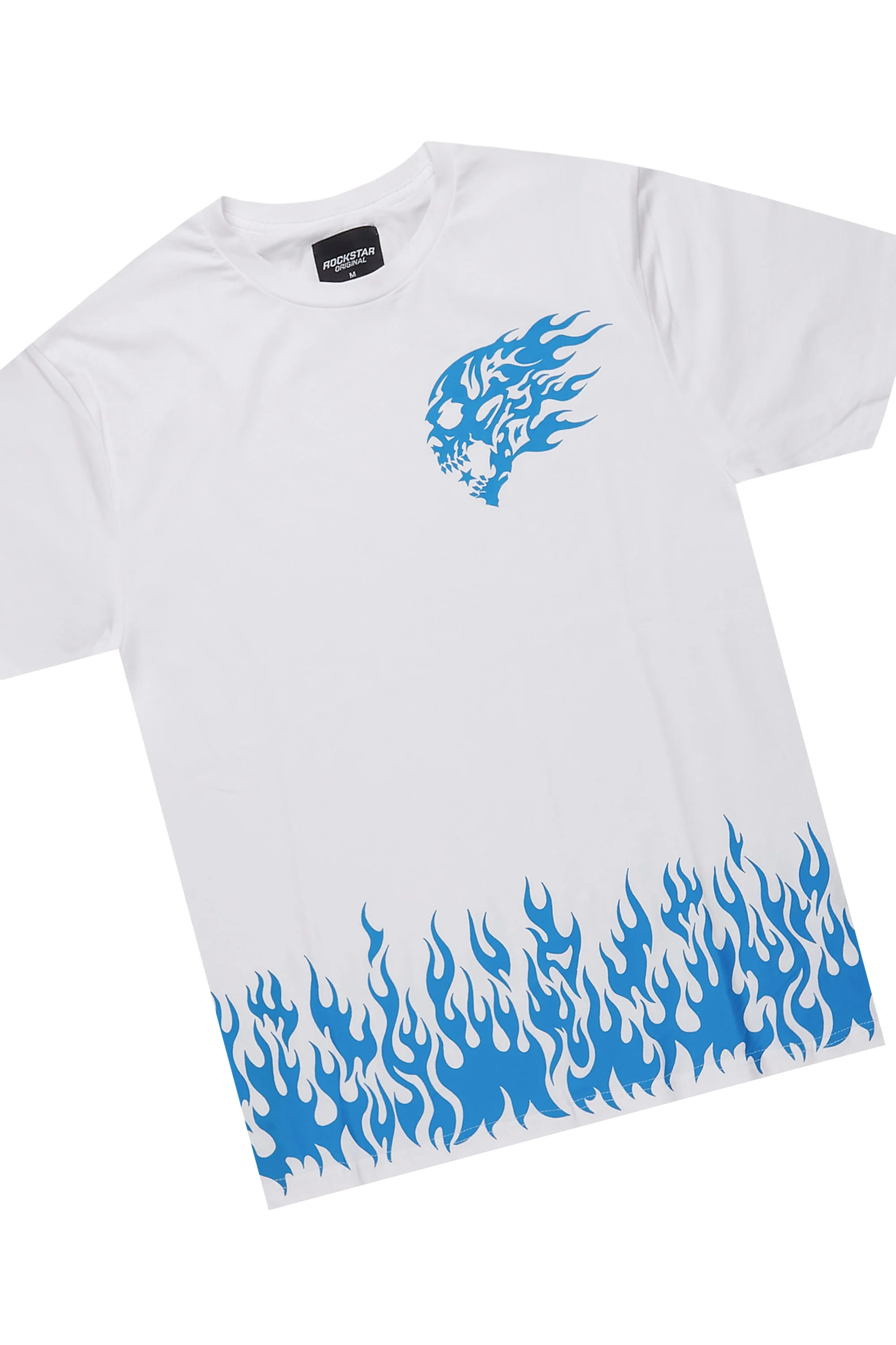 Bubble White/Blue T-Shirt/Super Stacked Flare Jean Bundle - Image 4