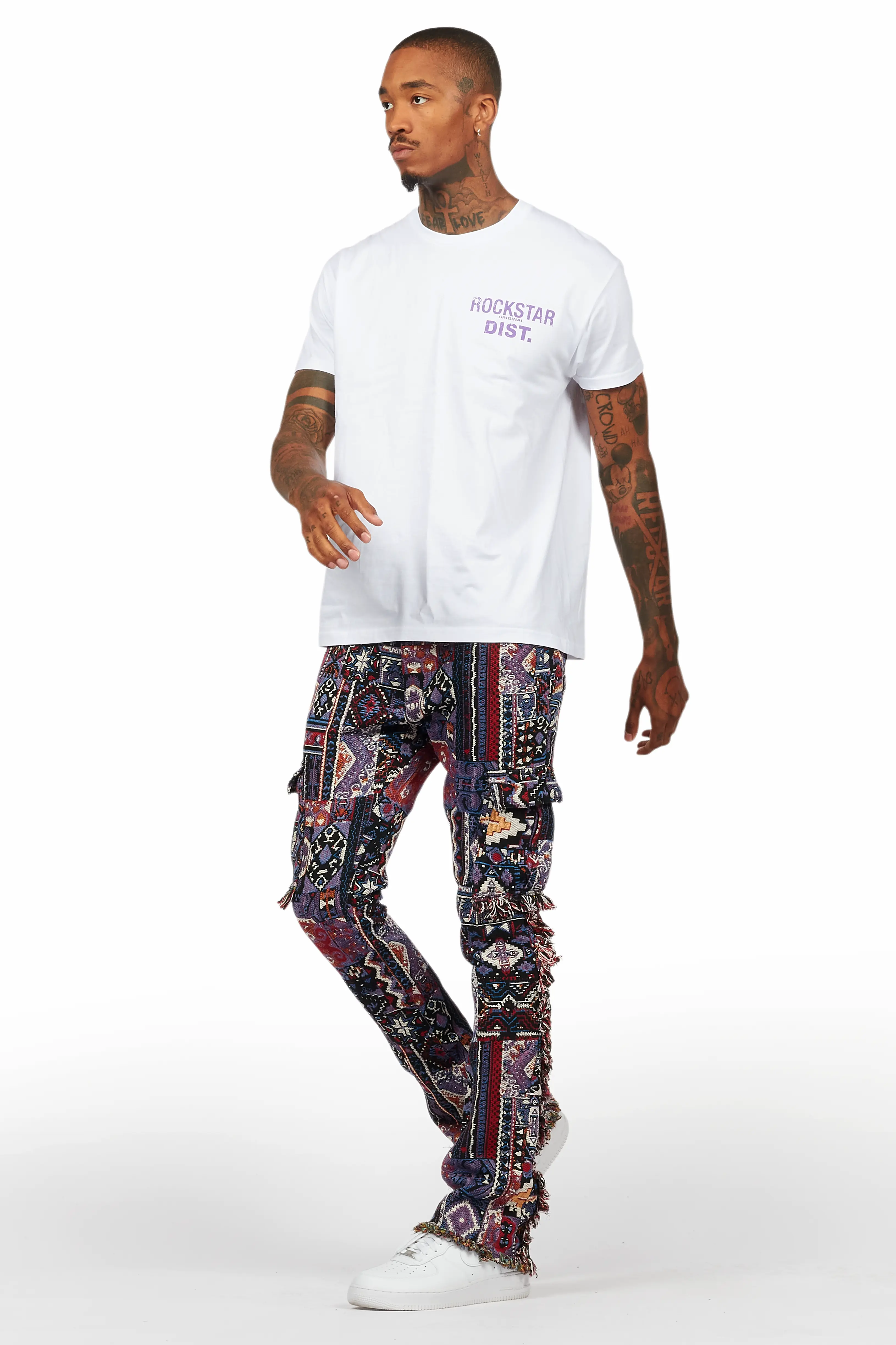 Lake White/Purple T-Shirt/Tapestry Jean Bundle - Image 5