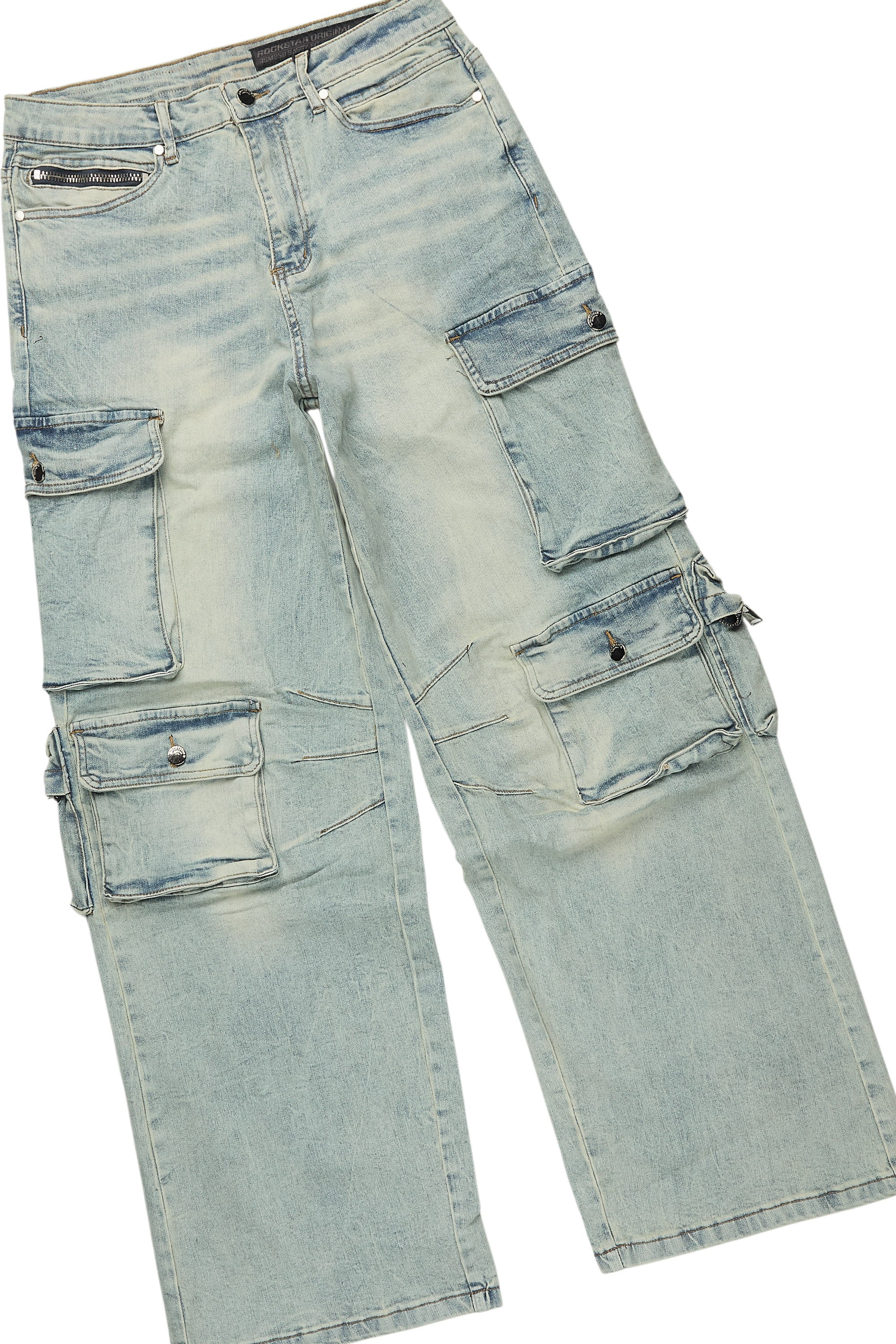 Tarl Beige/Blue T-Shirt/Baggy Fit Jean Bundle - Image 9