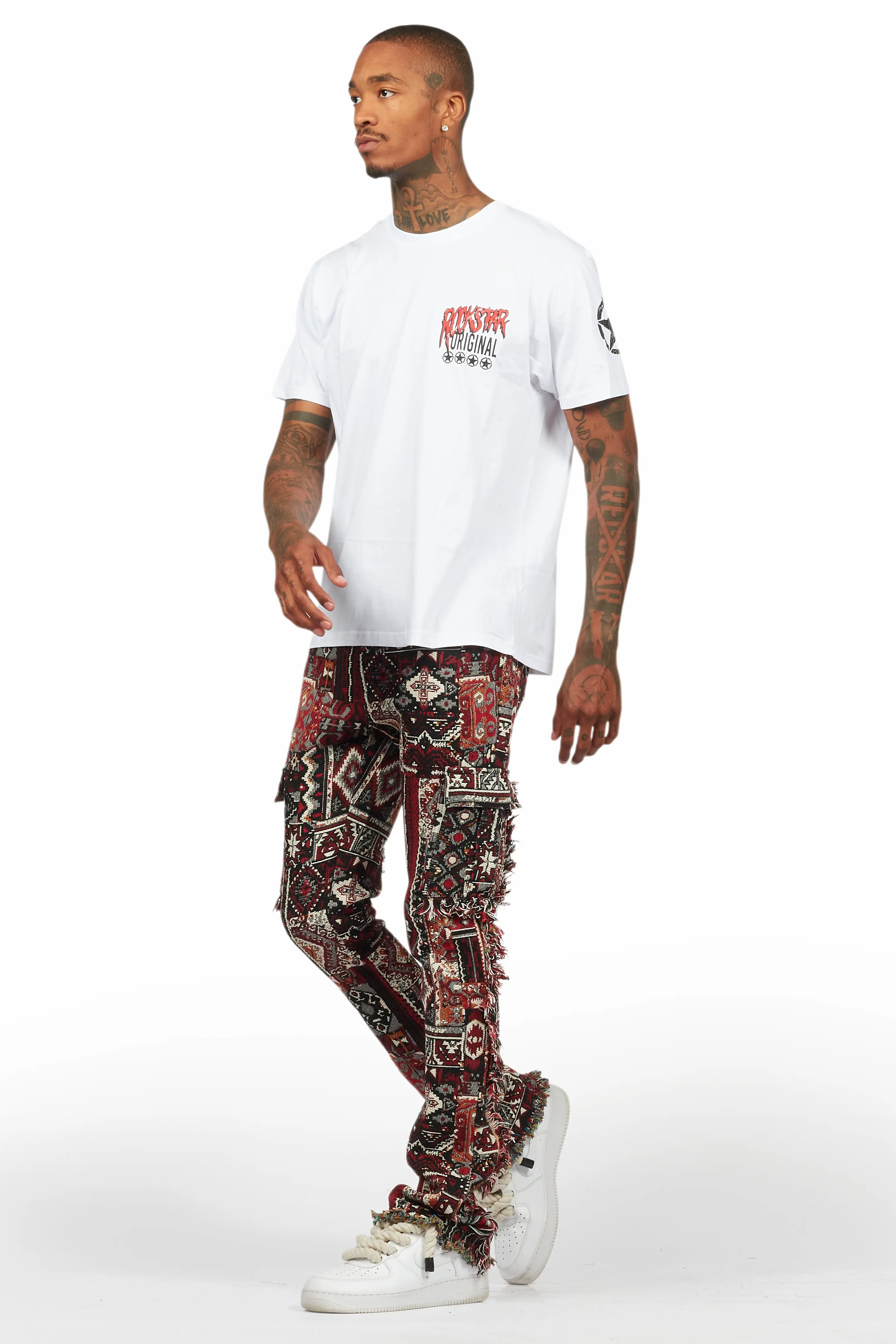 Wizzurd White/Red T-Shirt/Tapestry Jean Bundle - Image 5
