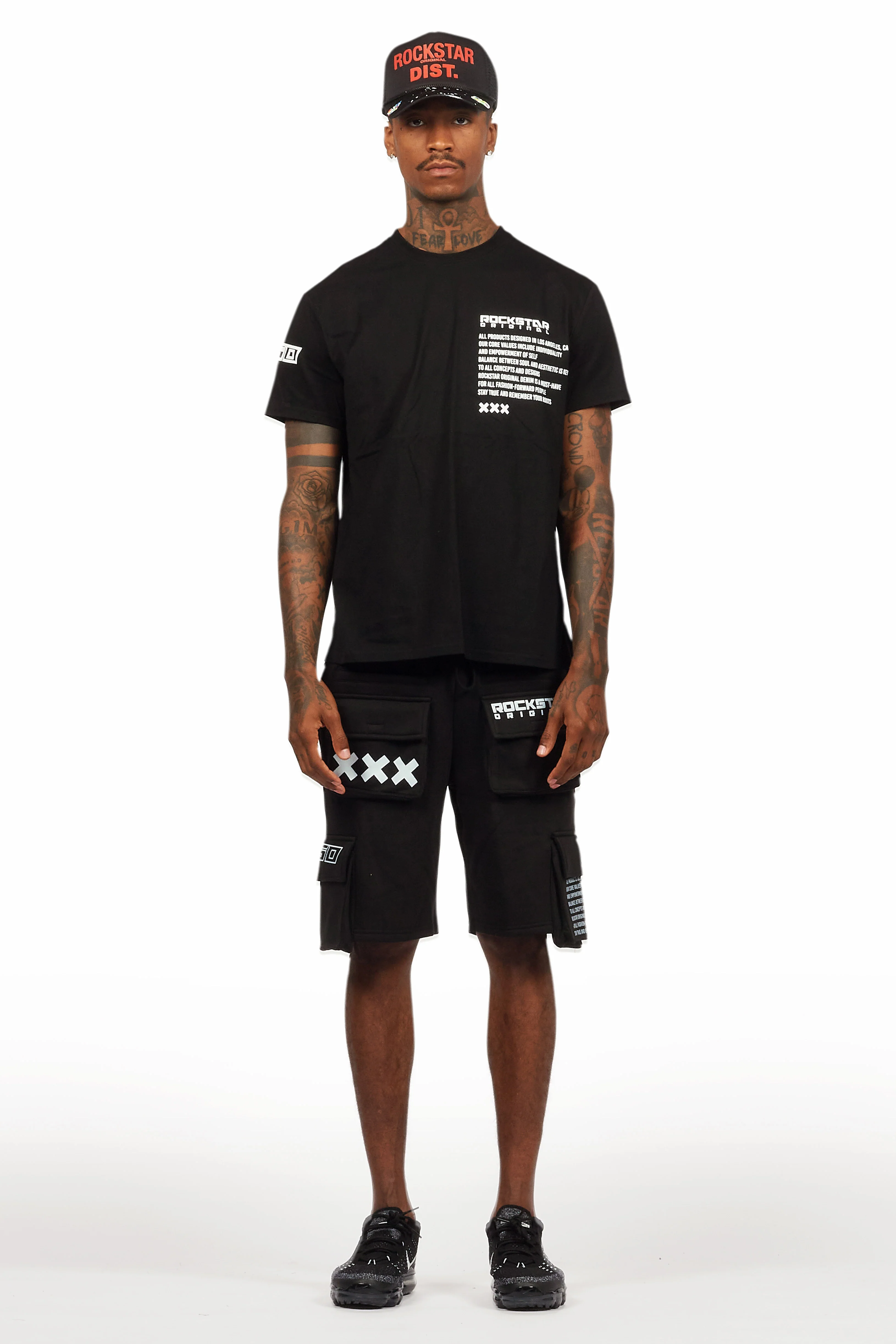 Jash Black/White Short Set - Image 2