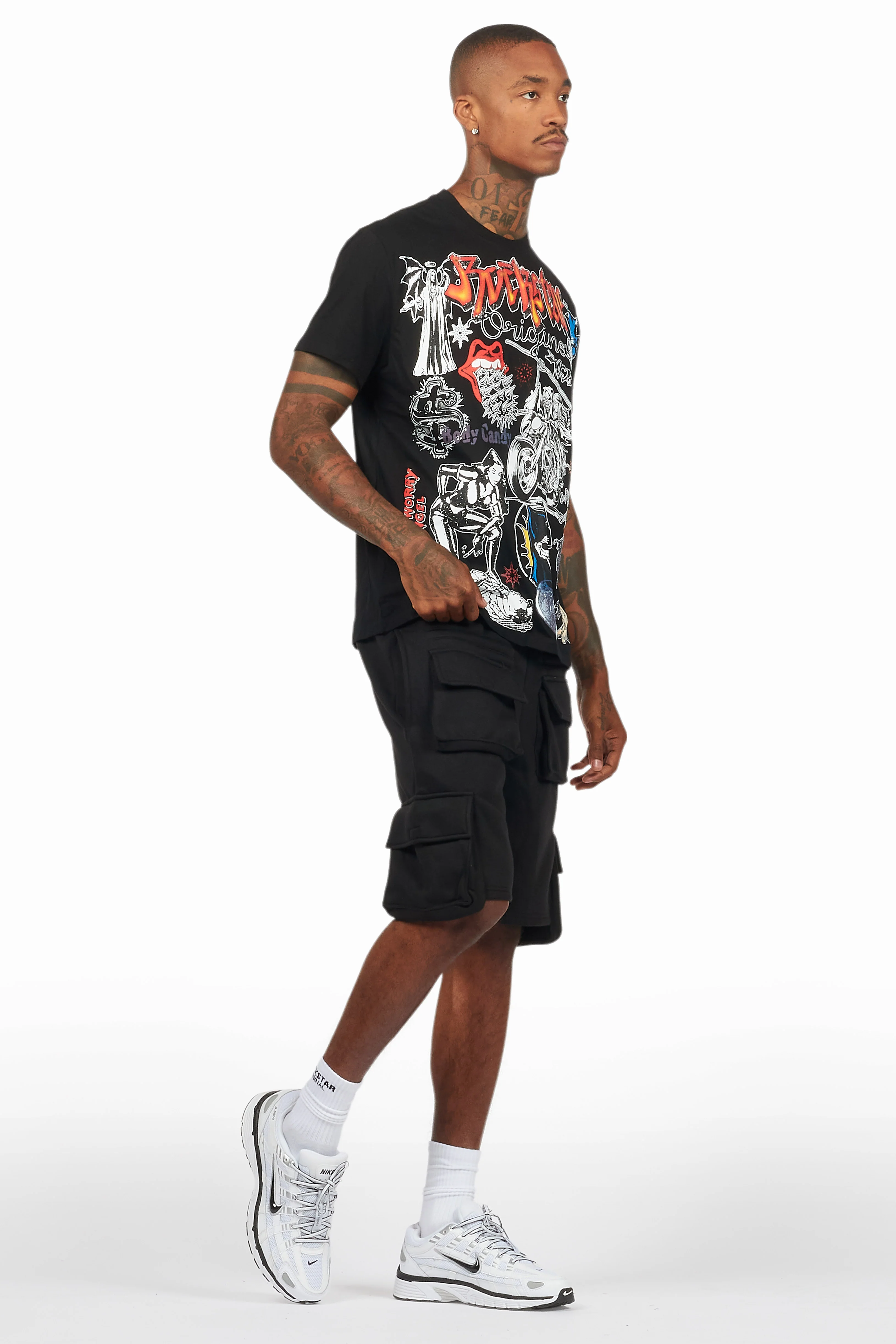 Shoota Black/Red Short Set - Image 11