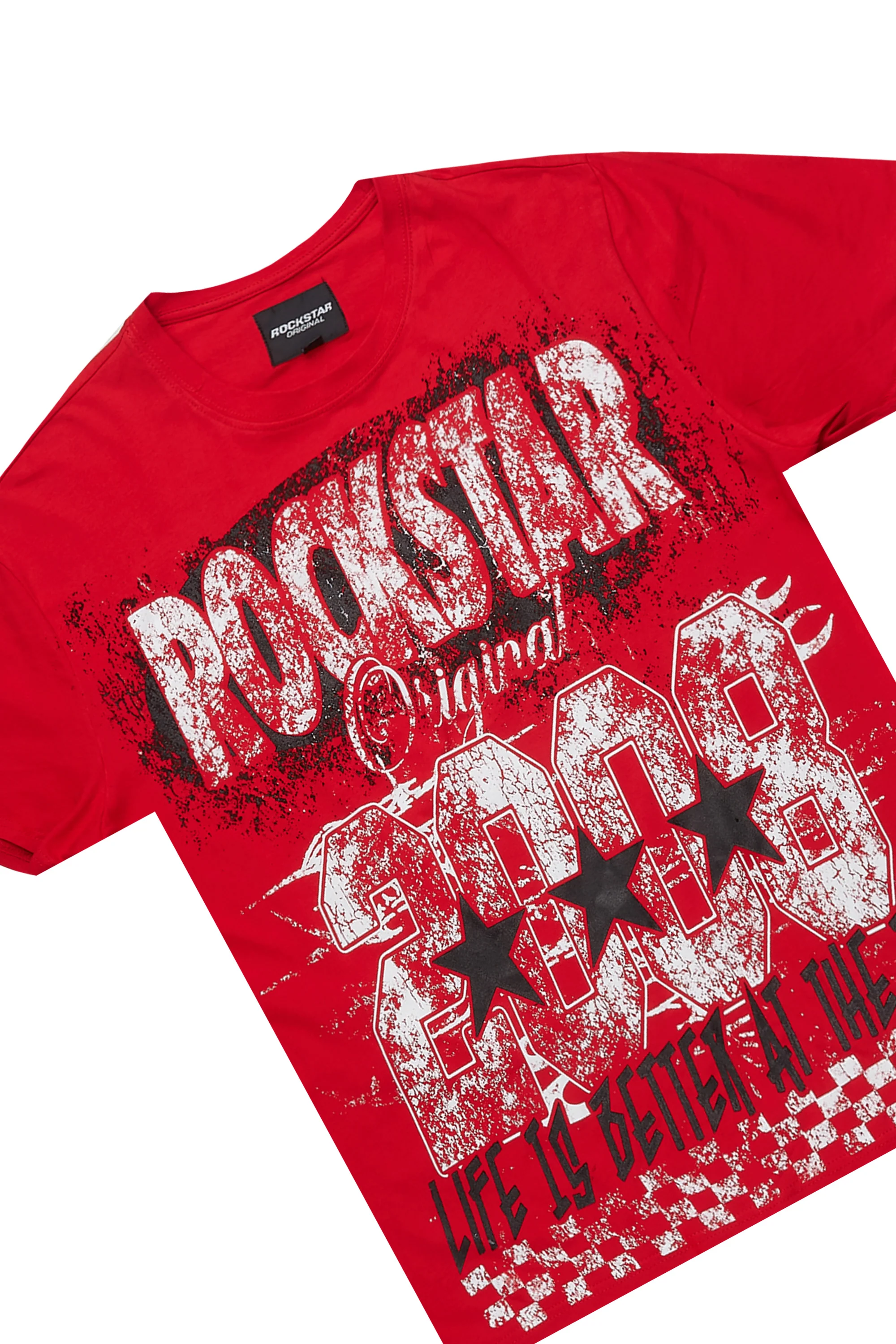 Racing Grung Red/Black T-Shirt Cargo Shorts Set - Image 5