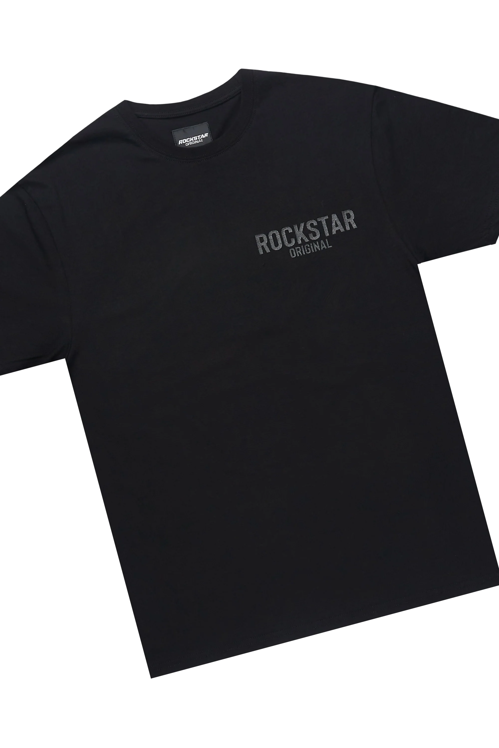 Sana Black/Black T-Shirt Cargo Shorts Set - Image 6