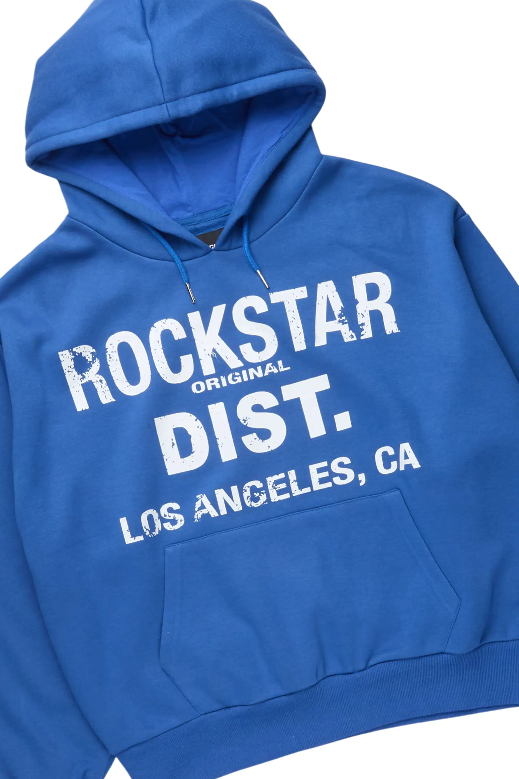 Saxon Royal/Blue Hoodie/Stacked Flare Jean Set - Image 6