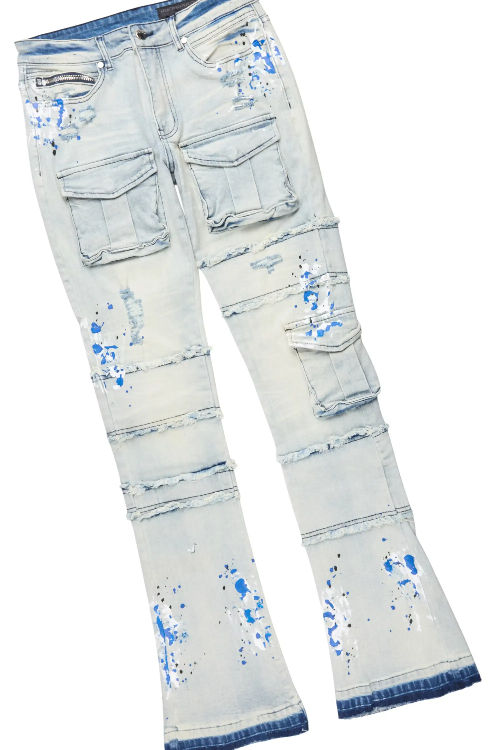 States 2.0 Royal/Light Blue Hoodie/Stacked Flare Jean Set - Image 7