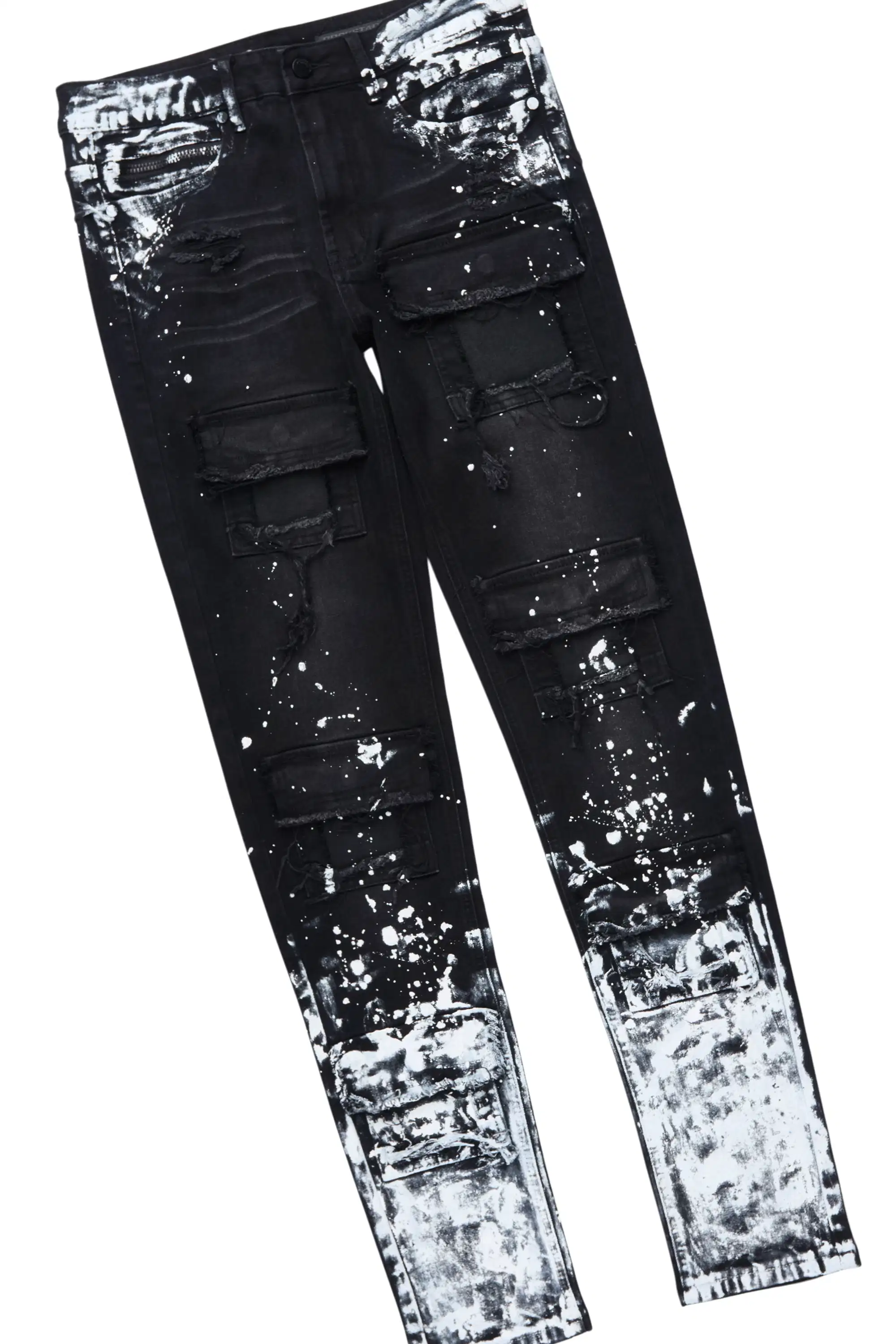 Tally Black/Black Hoodie/Slim Fit Jean Set - Image 7