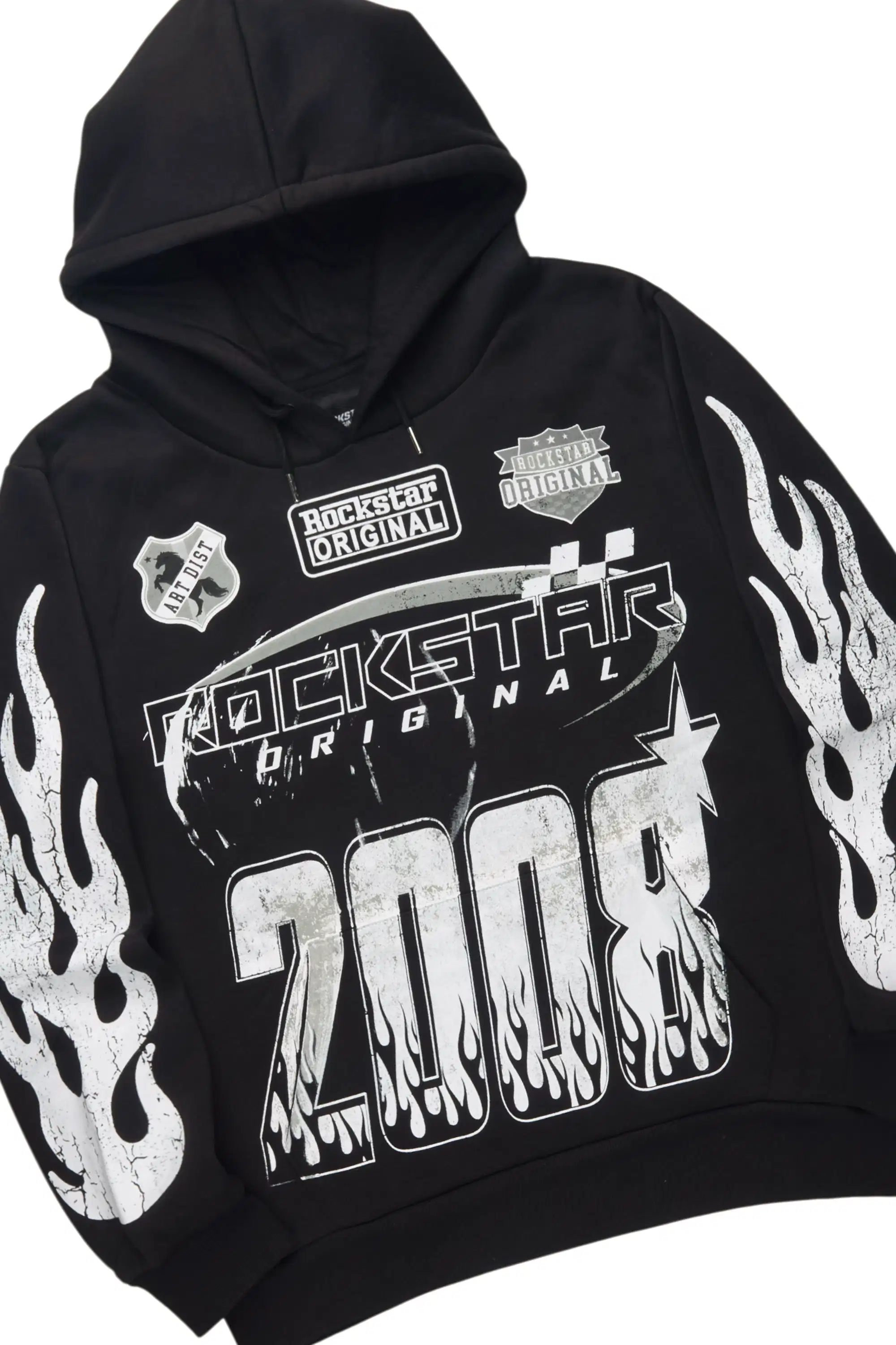 Amos 2.0 Black/Black Hoodie/Stacked Flare Jean Set - Image 6