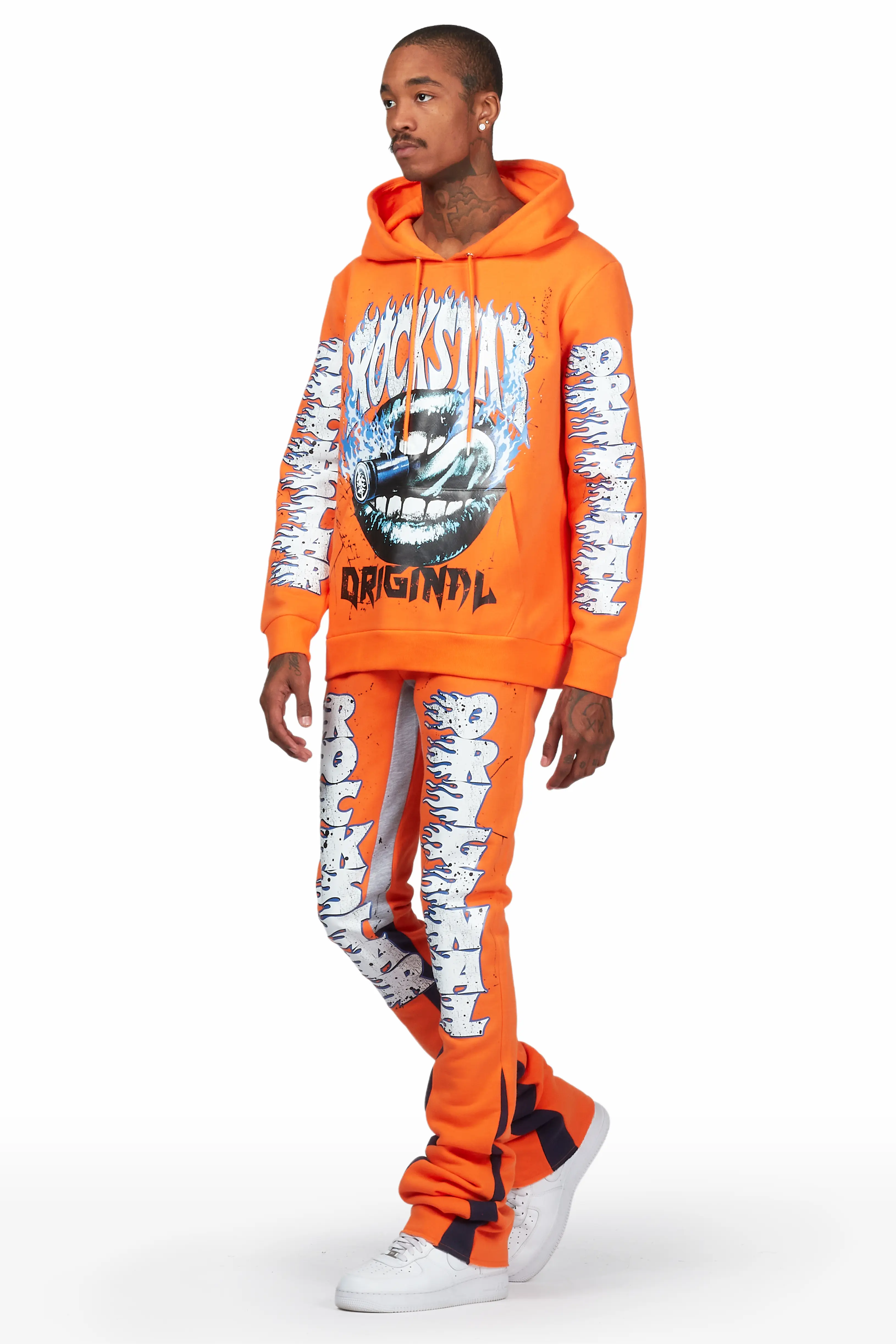 Jaxx Orange Super Stacked Flared Track Set - Image 2