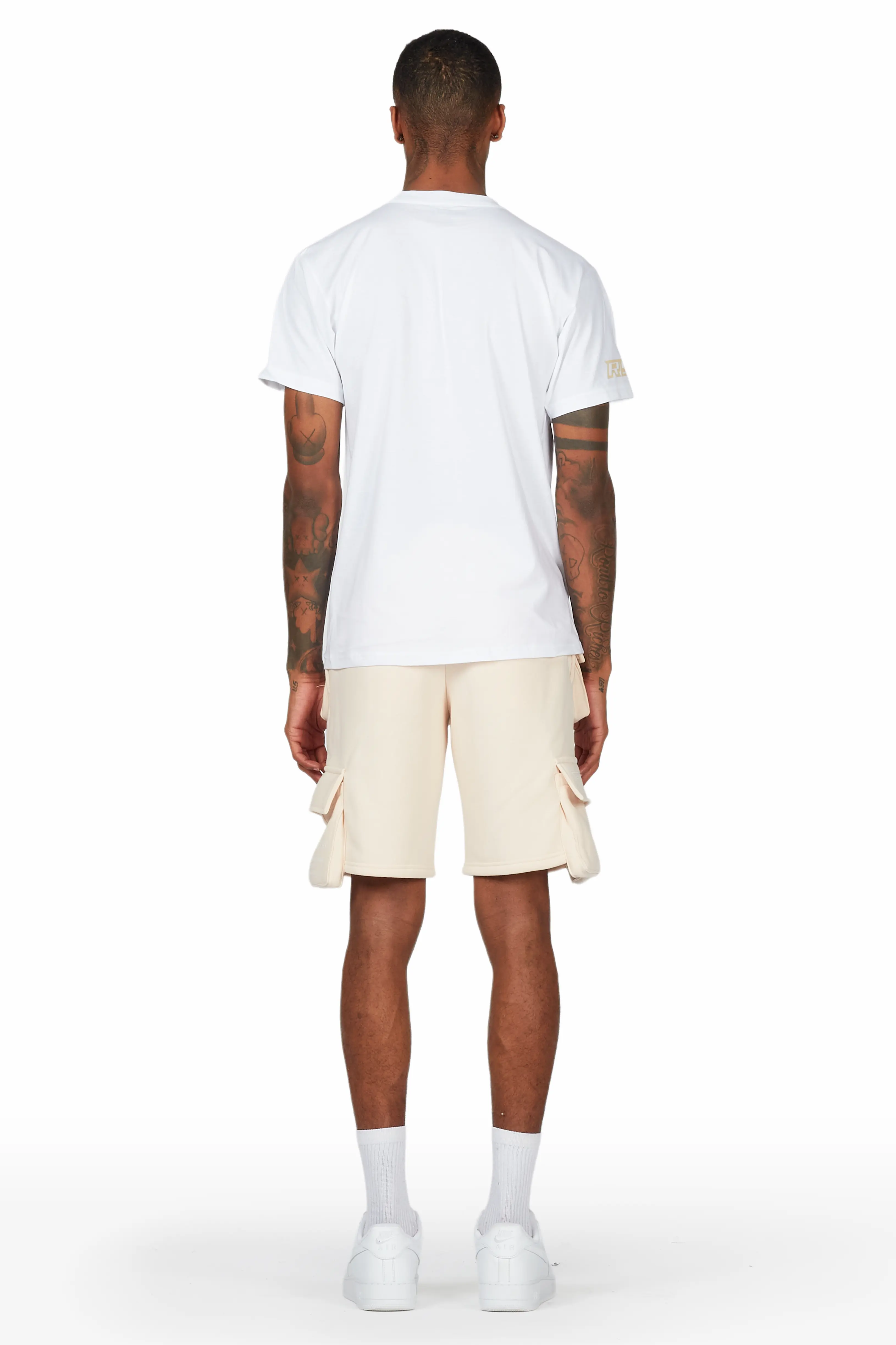 Jash White/Beige Short Set - Image 5