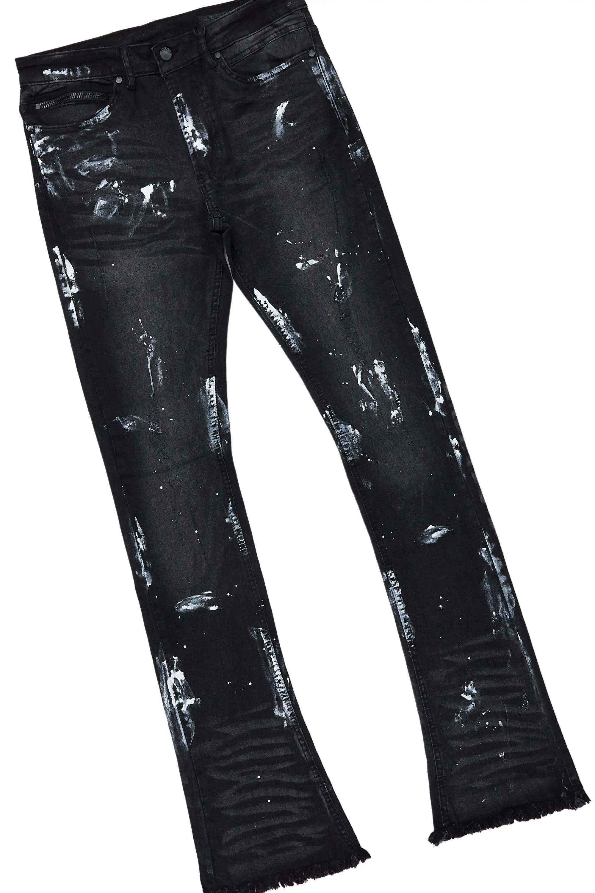 Brookwood Black T-Shirt/Stacked Flare Jean Set - Image 4