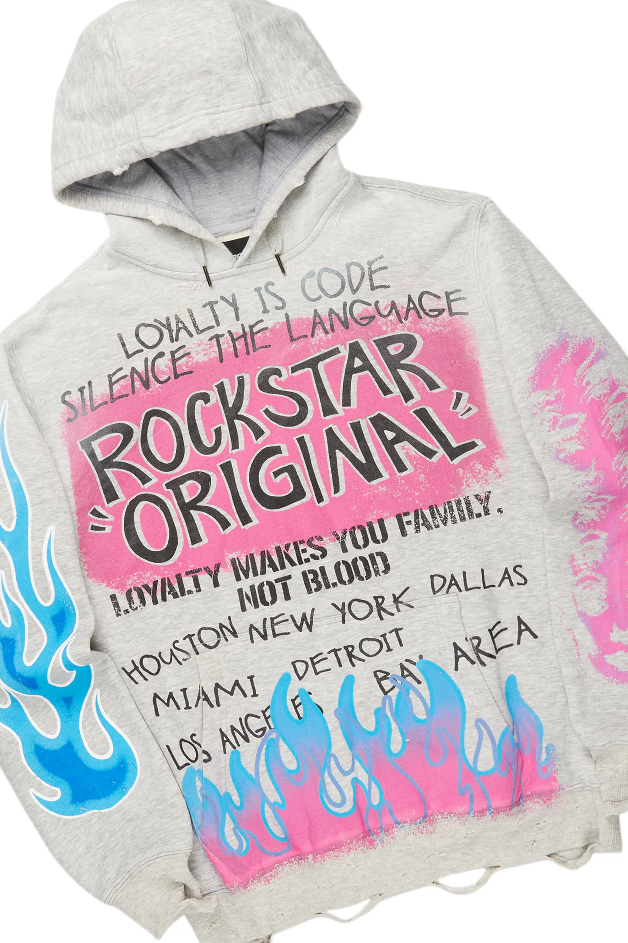 Beno Grey Hoodie/Stacked Flare Jean Set - Image 2