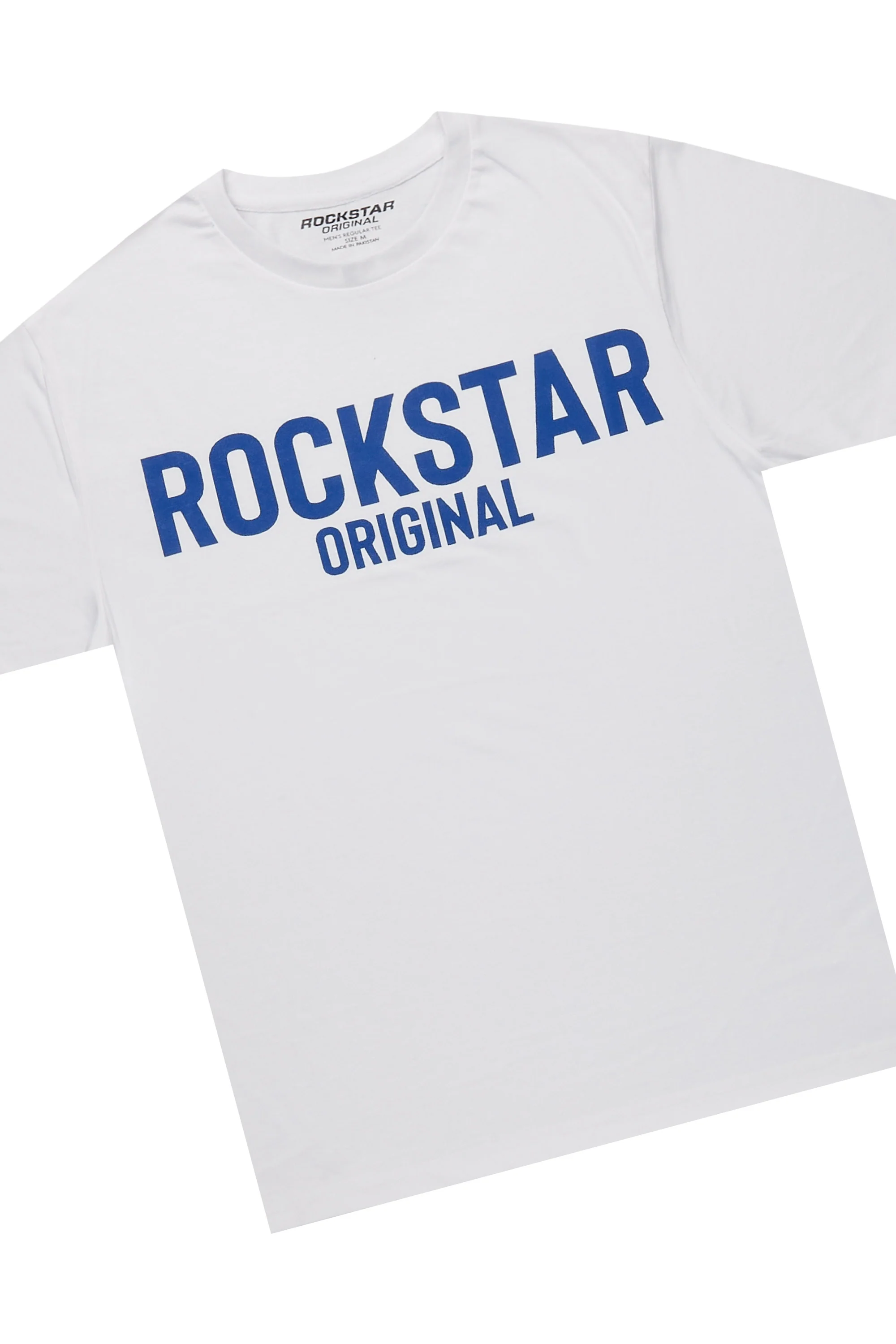 Sana White/Royal T-Shirt/Dag Stacked Flare Jean Set - Image 8