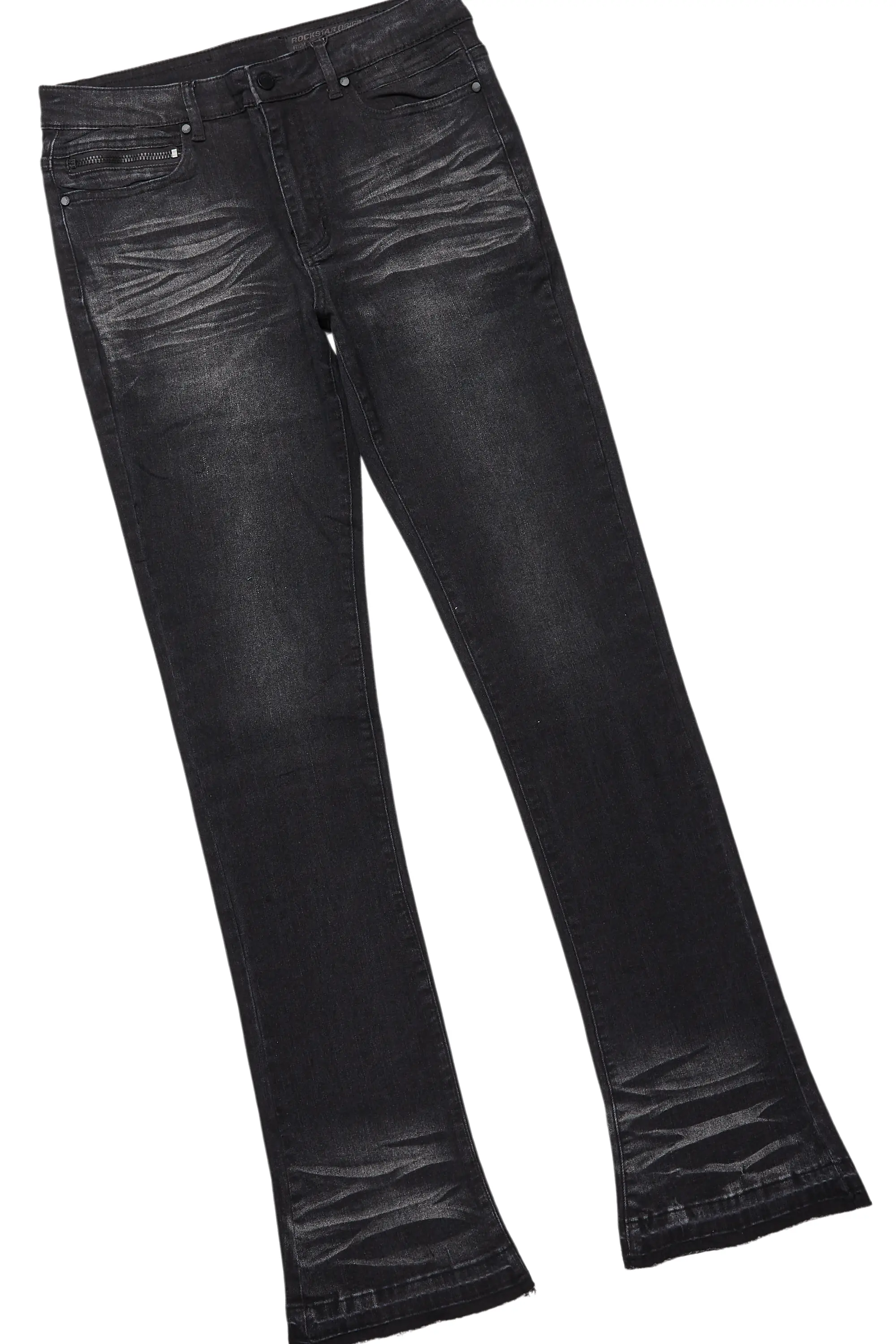 Lake Black/Beige T-Shirt/Dag Stacked Flare Jean Set - Image 10