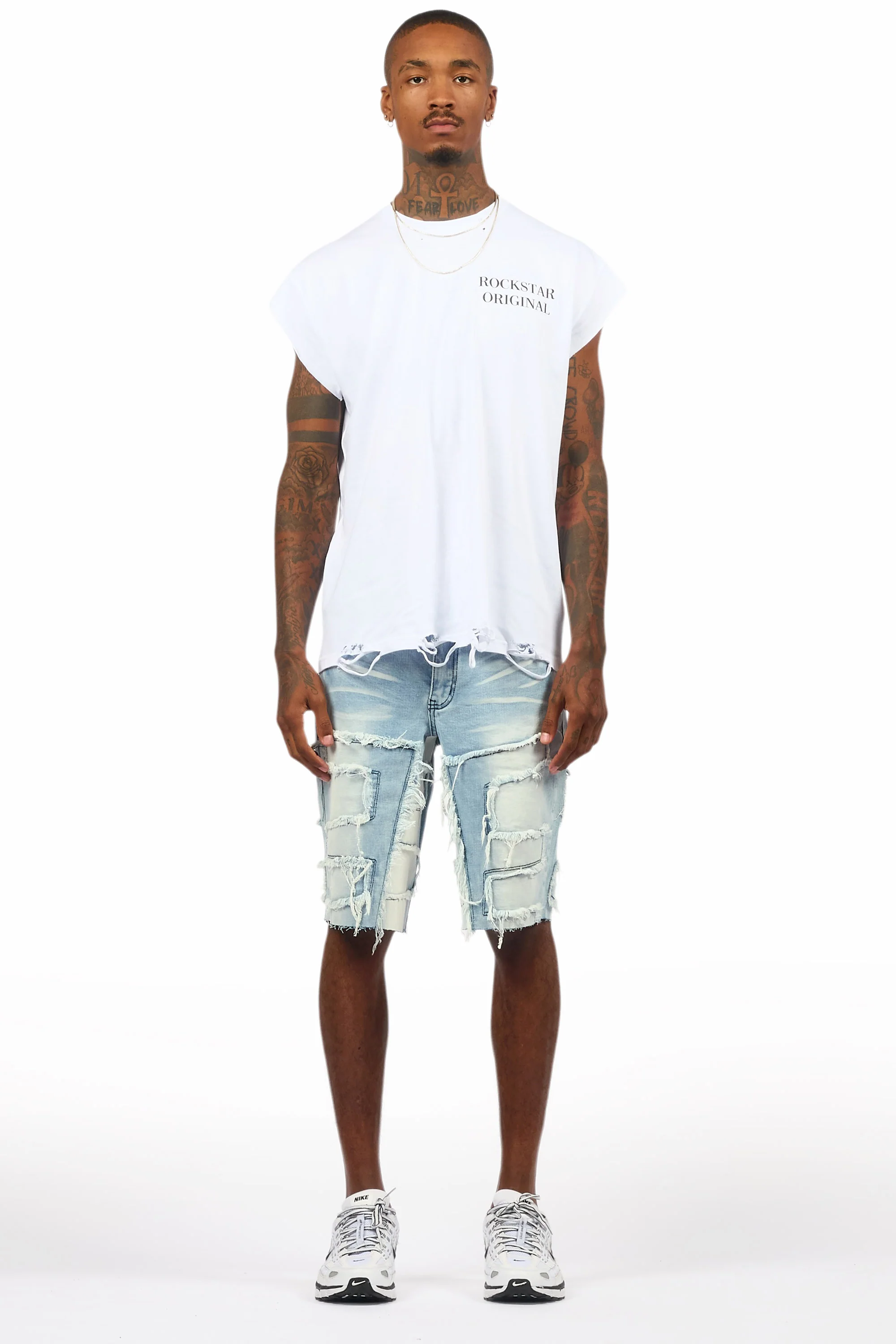 Shake Blue Denim Short - Image 3