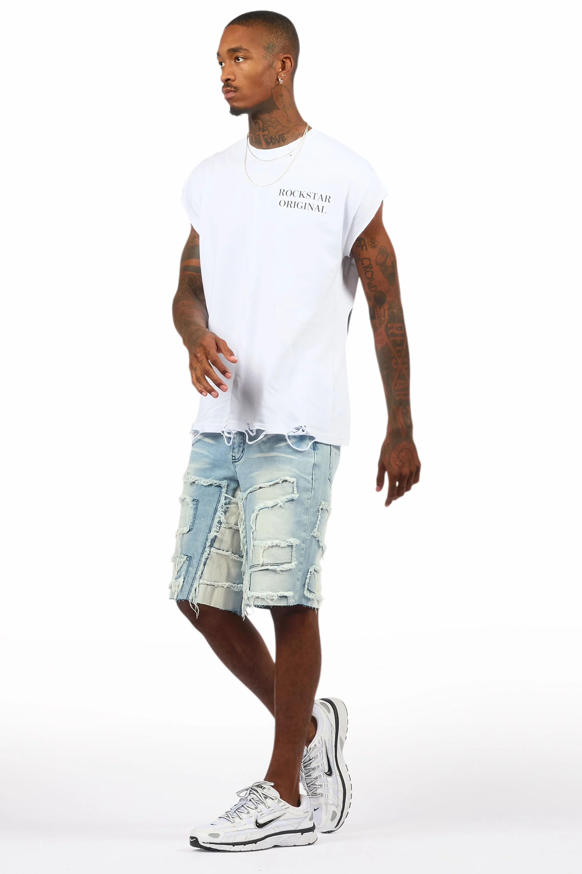 Shake Blue Denim Short - Image 7